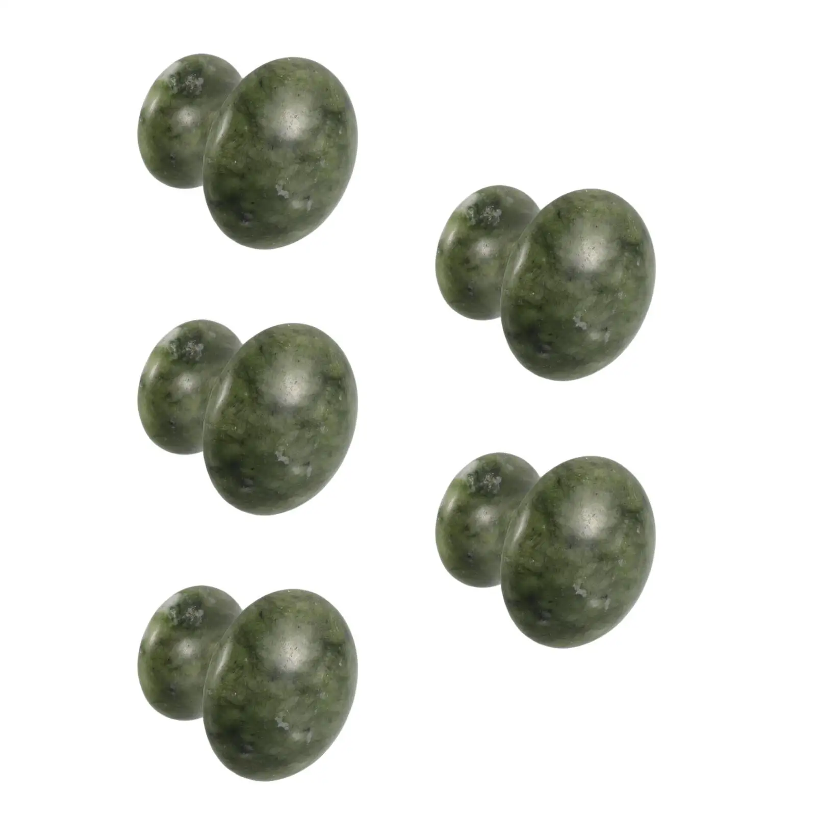 5個入り 5カウント フェイシャルストーン 顔マッサージ用 ホットロックツール グアシャ スクレイピング マッサージャー