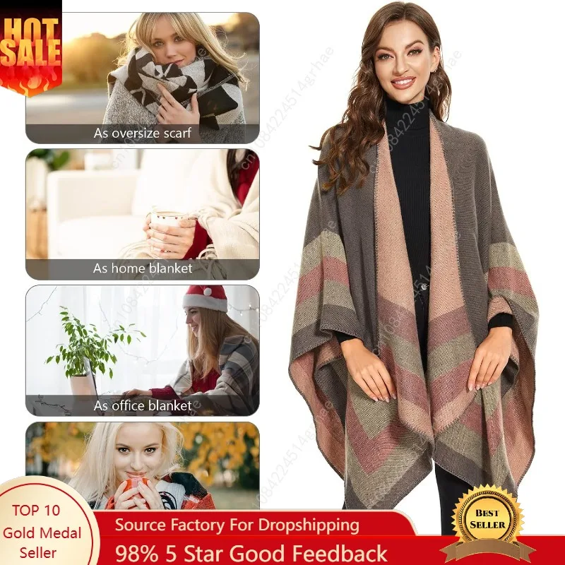 أغطية شال للنساء، معطف كارديجان أنيق محبوك مفتوح من الأمام للربيع والخريف والشتاء #1