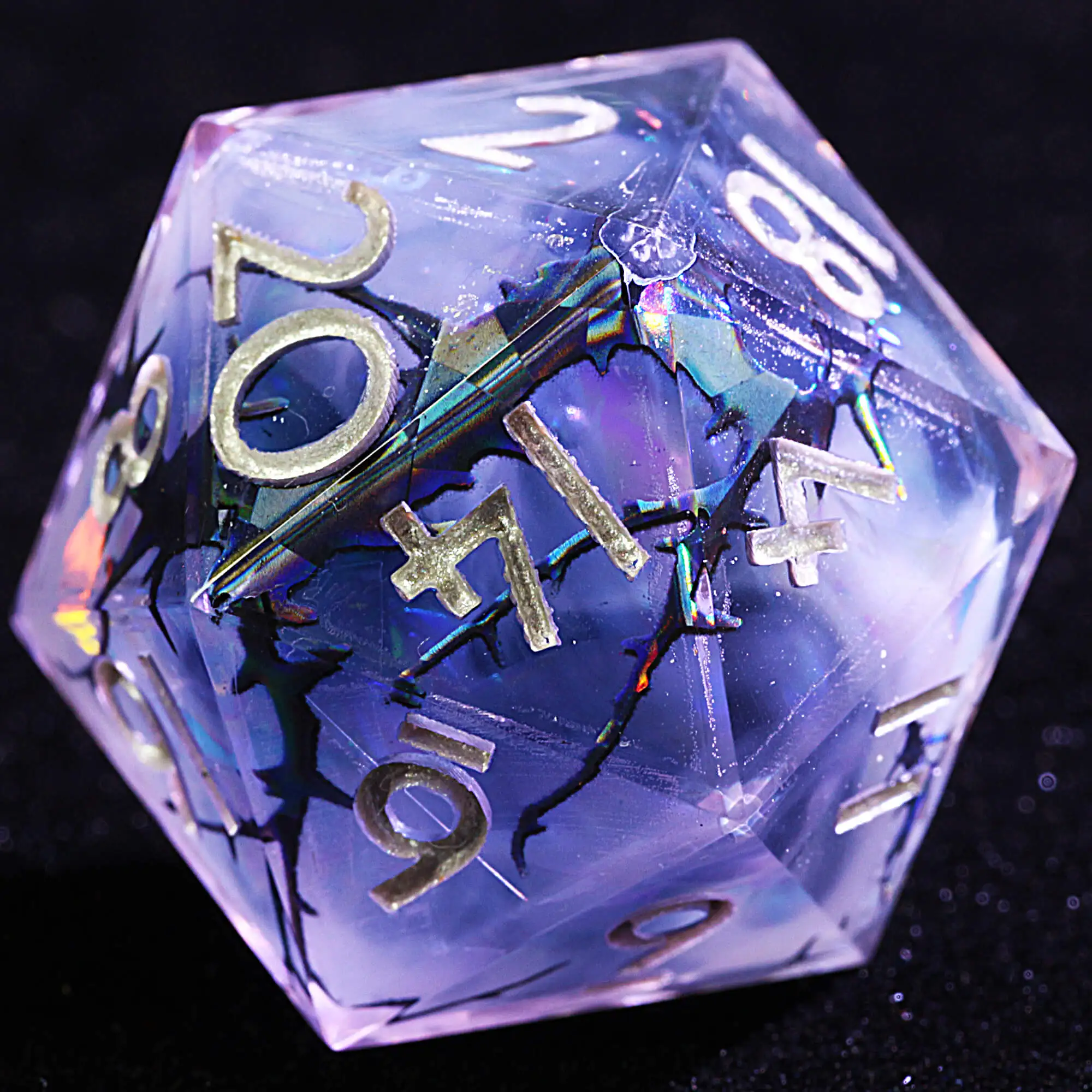 9 Polyhedral Resin Dice DD Sets Black Thorn