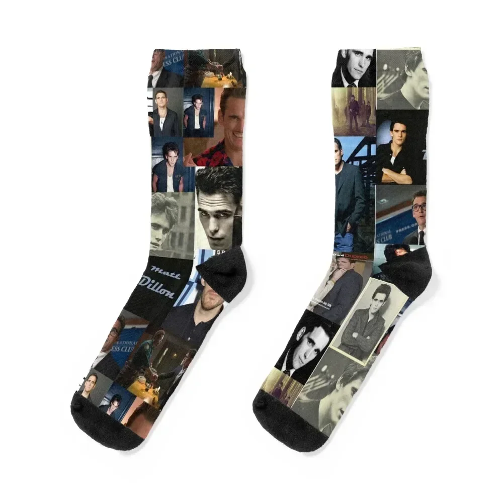 Matt Dillon Abstract Collage Socks winter thermal gift Socks For Girls Men's