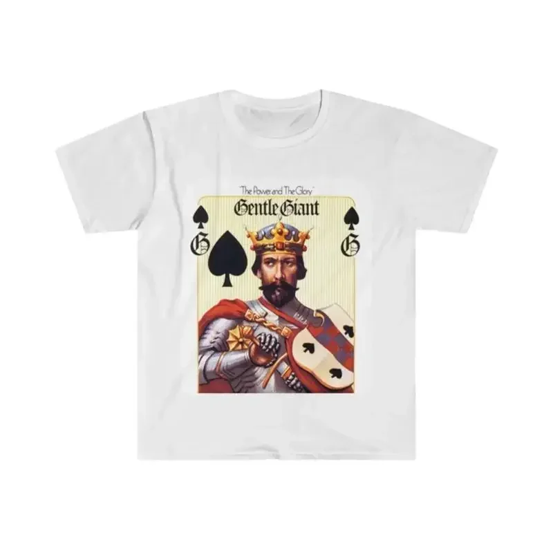 Camiseta de algodão macio Gentle Giant The Power And Glory