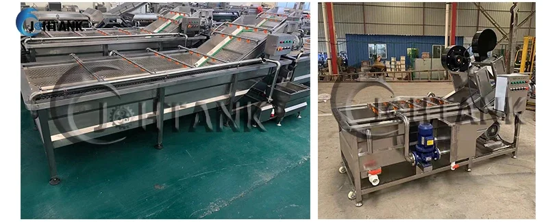 High Quality Industrial Fruit and Vegetable Washing Machine Leaf and Fruit Vegetables Bubble Washing Processing Line