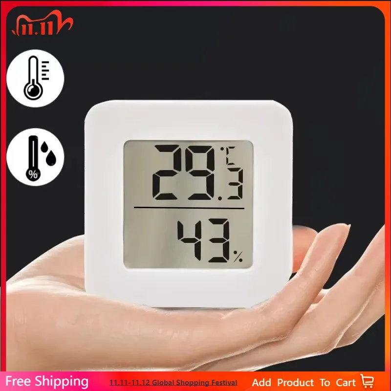 

Mini Indoor Thermometer LCD Digital Temperature Room Hygrometer Gauge Sensor Humidity Meter Indoor Thermometer Temperature