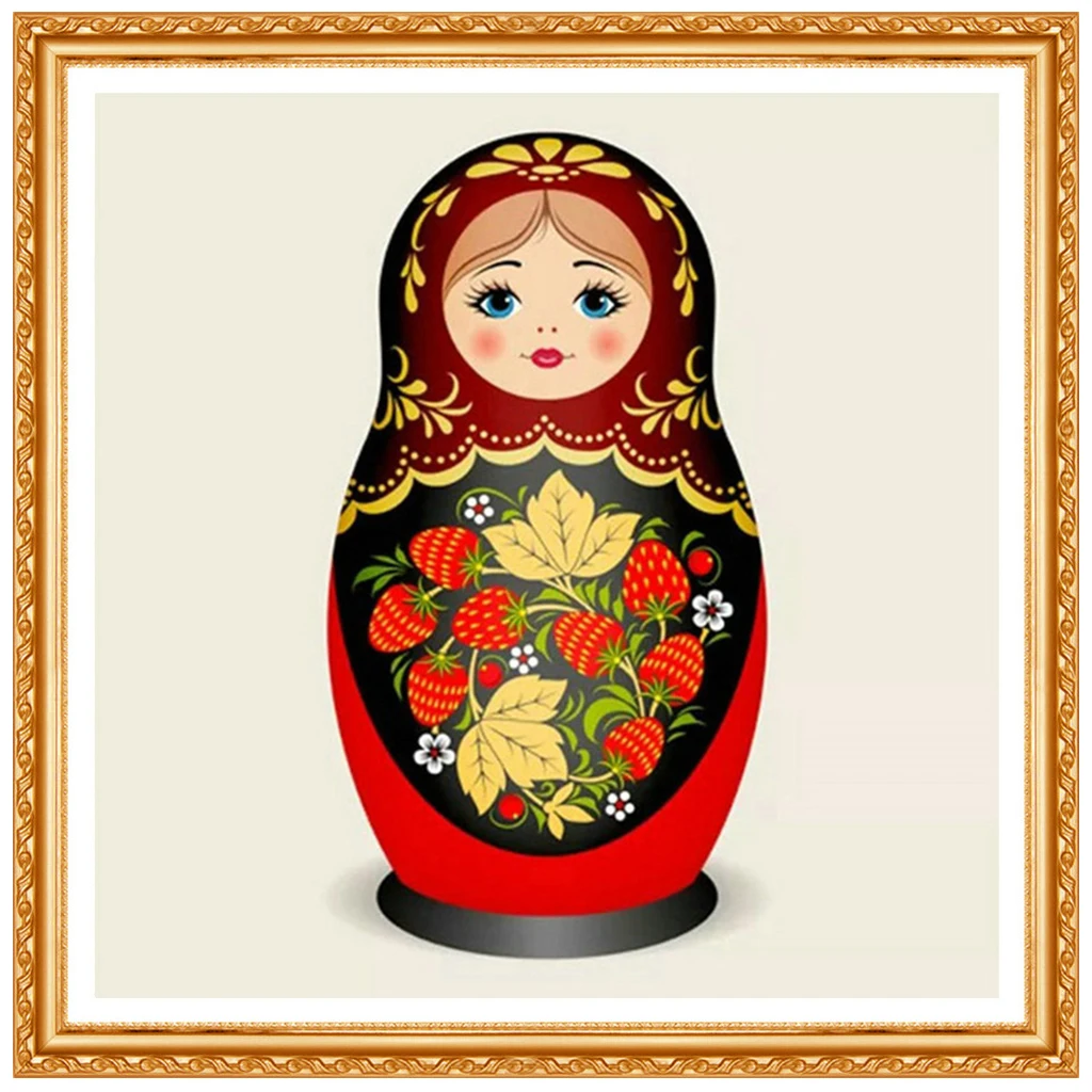 Russian matryoshka Pattern Diamond Embroidery DIY Needlework Diamond Painting Cross Stitch 5D Rhinestones  Painting