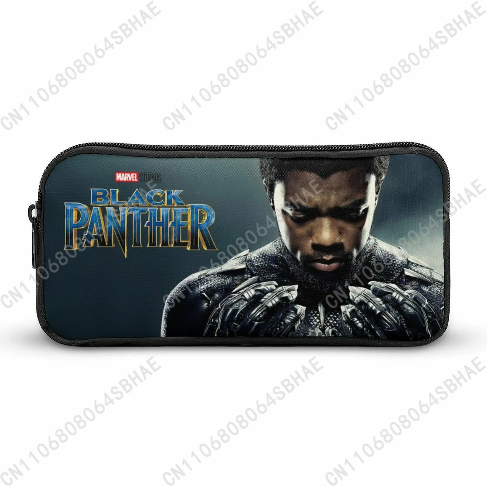 

Marvel Black Panther Pencil Case Teens Custom Pattern Simple Pen Bag School Stationery Pouch Personalized Zipper Bag Cosplay