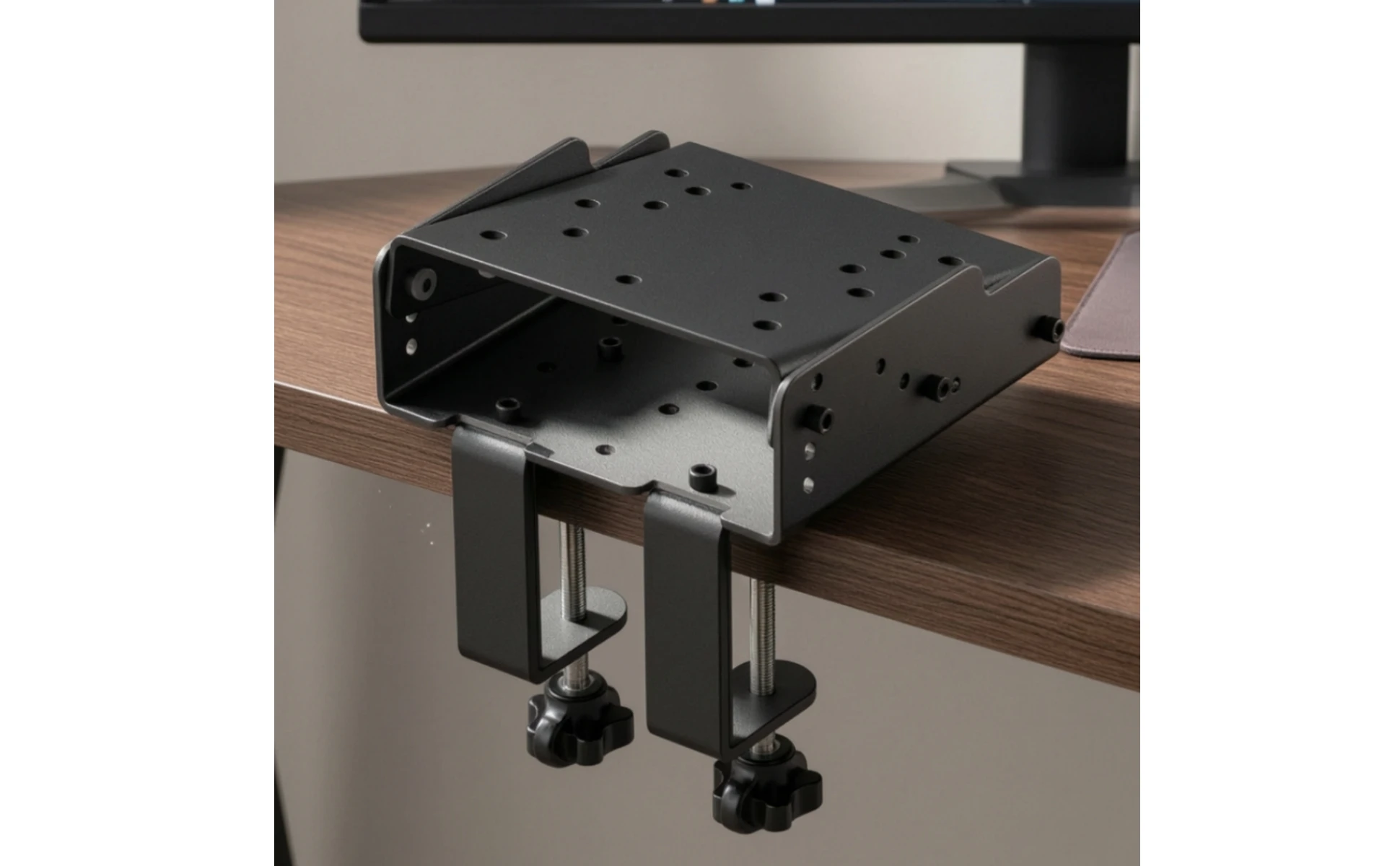 Racing Simulator Desk Mount Adjustable Racing Simulator Mount Desktop Mounting Bracket Non-Slip Quick-Release for Gamers