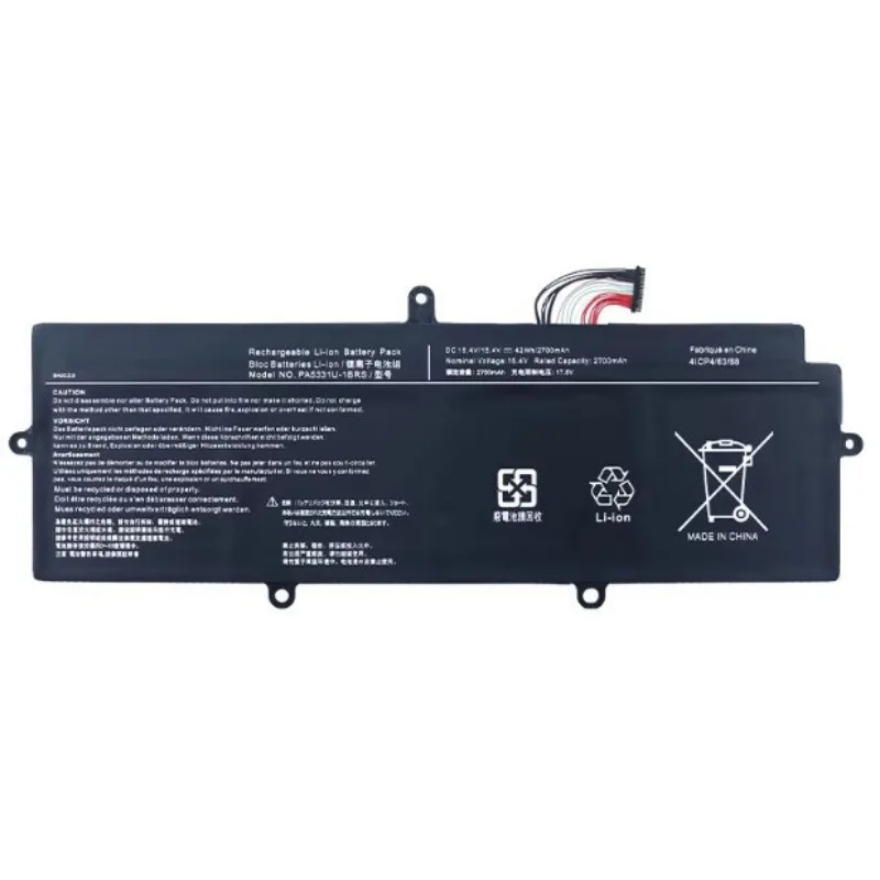 15.4V 2700mAh High Quality Laptop Battery PA5331U-1BRS for Toshiba Dynabook Portege A30-E A40-E A30-G-132 A40-G X30L-G R30-A