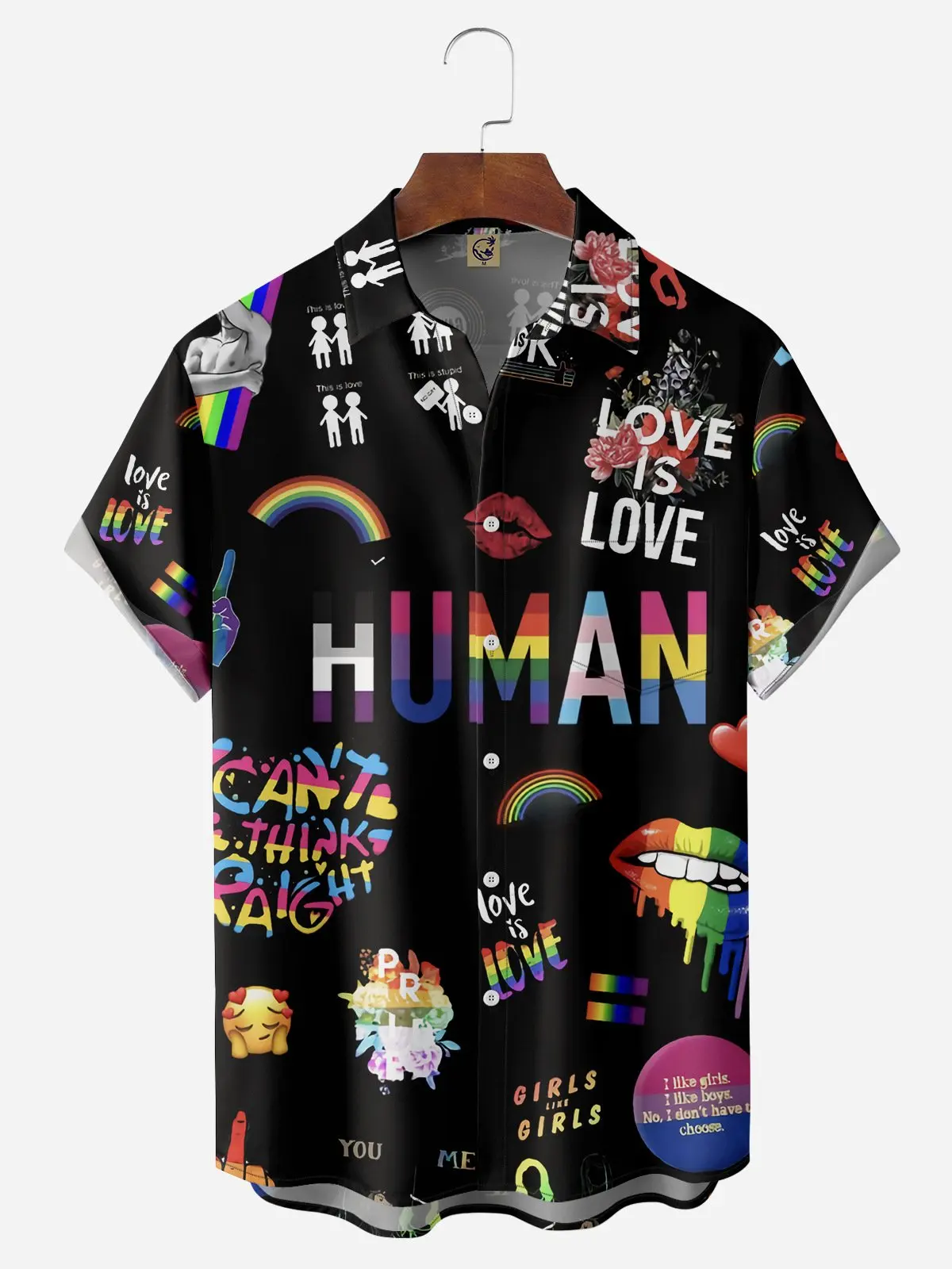 

Rainbow Graphic Unisex LGBT Shirt 3D Print Quick Dry Short Sleeve Tops Casual Men's Clothes Summer Street fashion Shirt