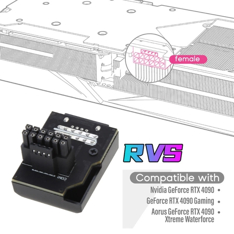RTX 4090 4080 전원 공급 케이블 어댑터, 암수 90 도 커넥터, ATX3.0, 12VHPWR, 12 + 4, 16 핀, PCIe5.0, 450W