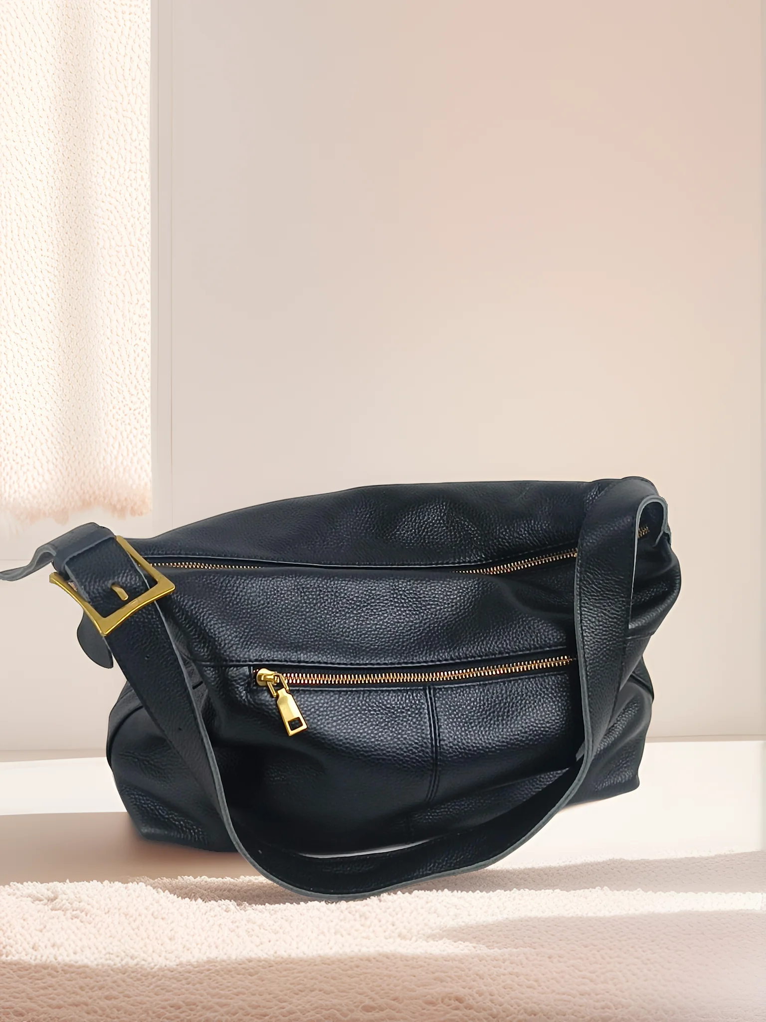 حقيبة كتف نسائية كاجوال جديدة - مراجعة Leather Work Bag Women وسعره
