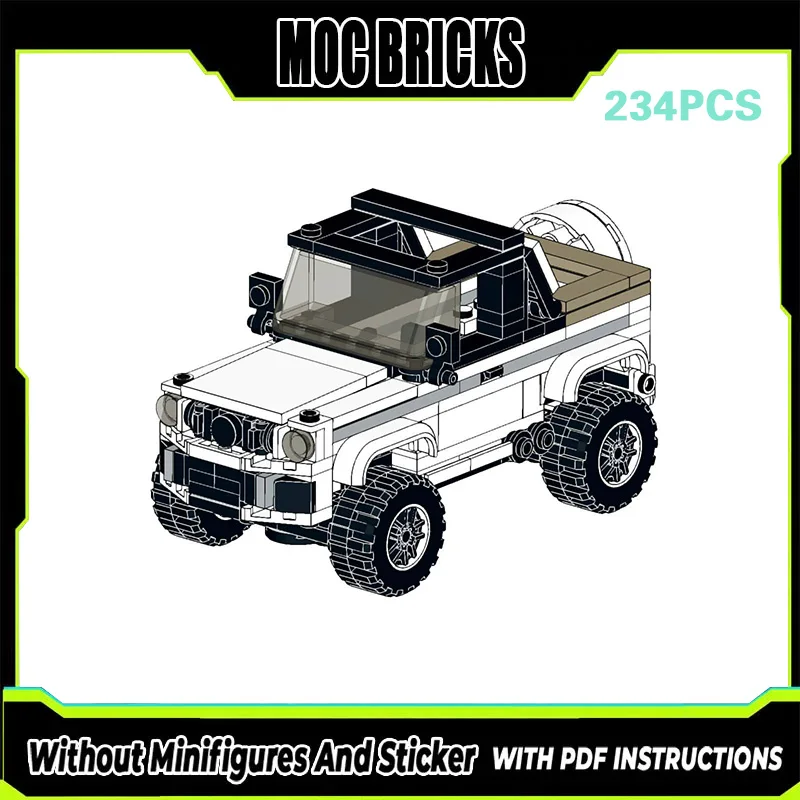 

Конструктор City Car Model MOC: Внедорожник G500 Кабриолет, Модульная Технология, Подарки, Набор для Сборки, Детская Игрушка