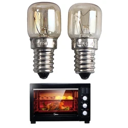 Oven Light 25W High Temperature Resistant 300 Degree Oven Microwave Oven Bulb Salt Lamp E14 Small Screw Mouth