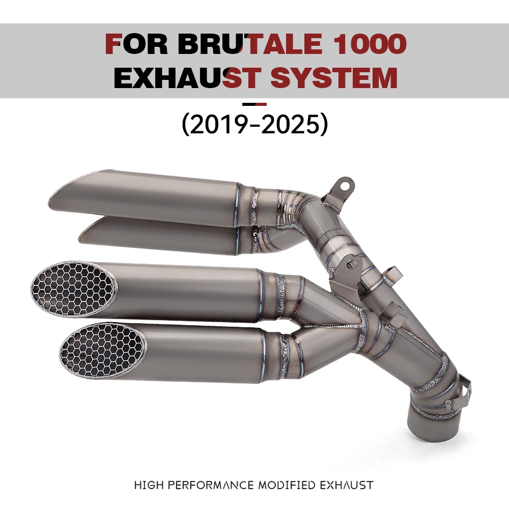 

Motorcycle Titanium Alloy Exhaust Escape for Brutale 1000 Brutale1000 Fits the Original Front Middle Link Pipe