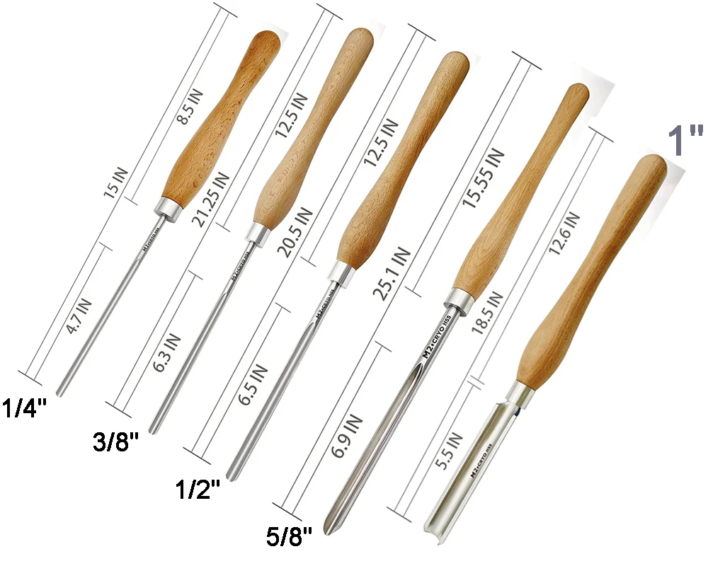 1 inch Spindle Roughing Gouge for Wood Lathe Bowl Carving Chisel,28mm M2 Cryo HSS Wood Turning Tools with Beech Handle