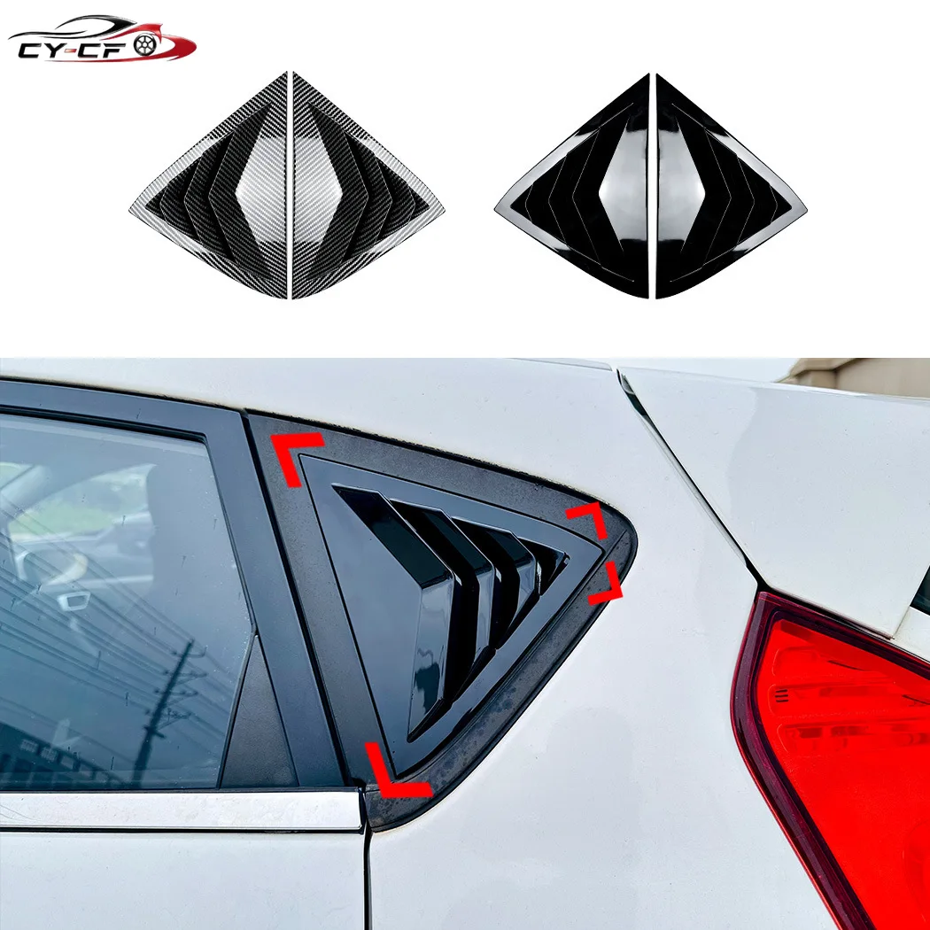 

For Ford Fiesta MK7 7.5 2008-2017 Car Rear Window Shutter Louver Blind Shade Trim Cover Body Kits MK7 Louver