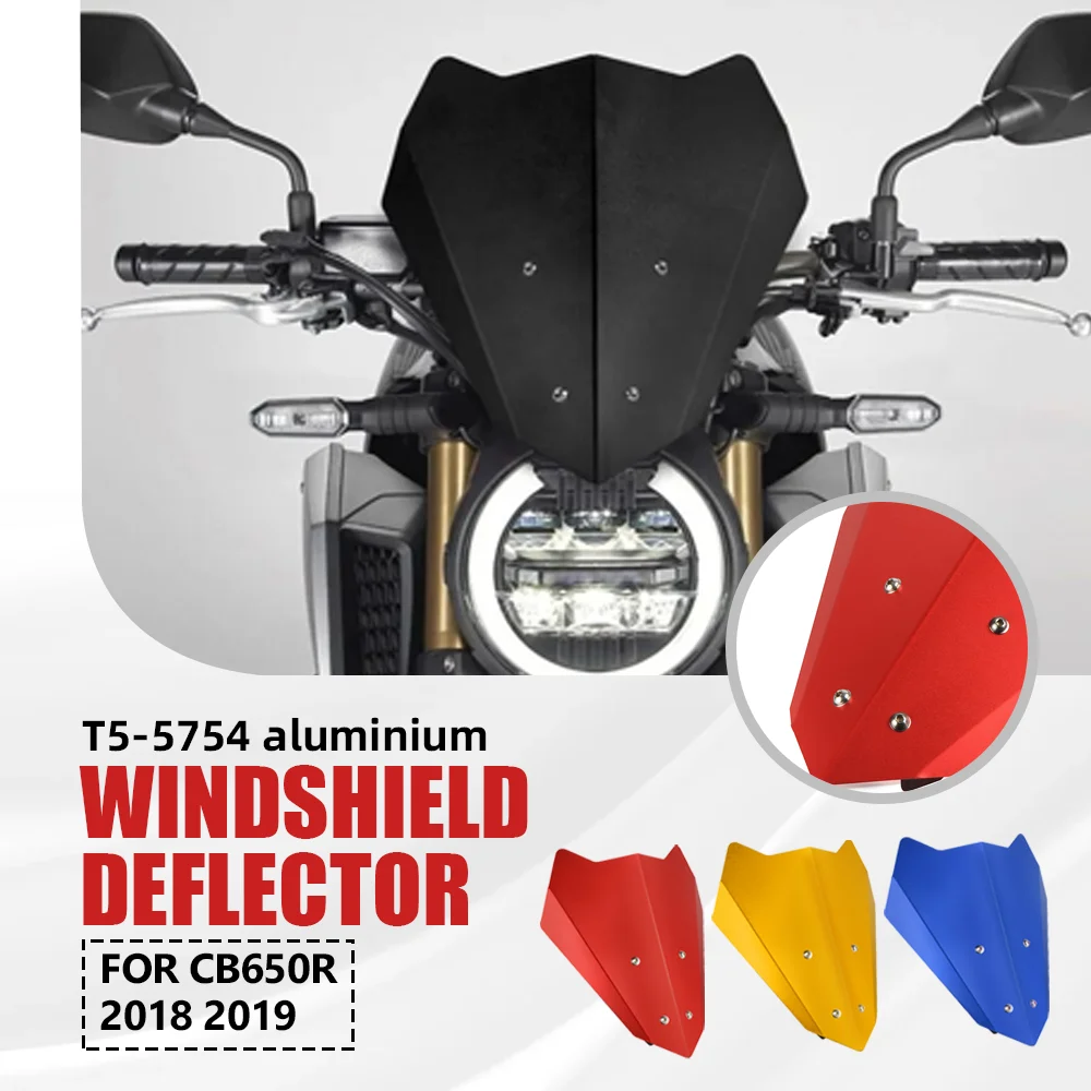 

For HONDA CB650R Windshield Screen Visor Windscreen Fairing Wind Deflector Protector Windscreen Protector Kit CB 650R 2018 2019