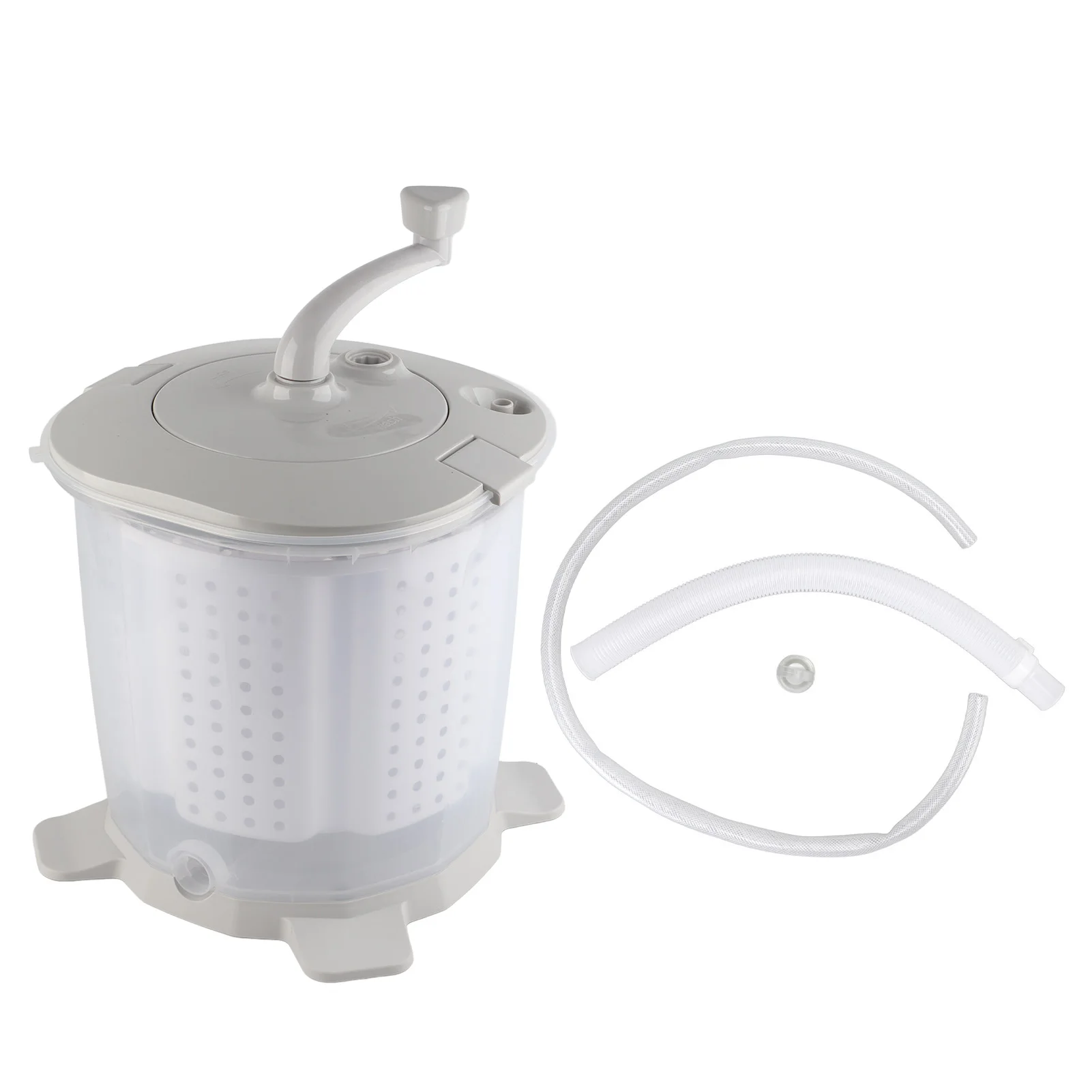 Portable Manual Washing Machine Detachable Wash Basket Manual Washing Machine Suction Cup Feet Fast Dehydration for Dormitory