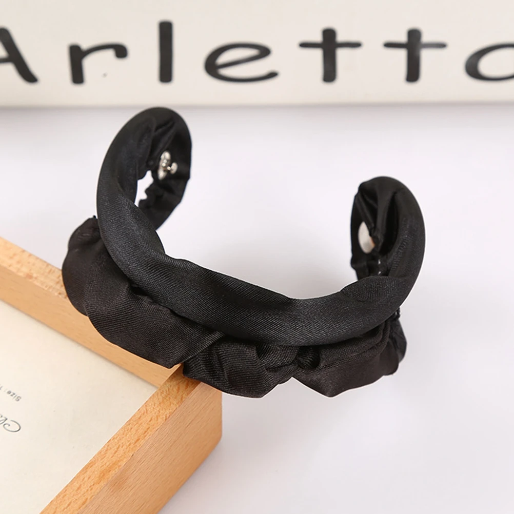 

Women Donut Bun Maker Styling Tool Easy Diy Ponytail Creator Reusable Hair Bun Shaper Clip For Adults Black Accessory For