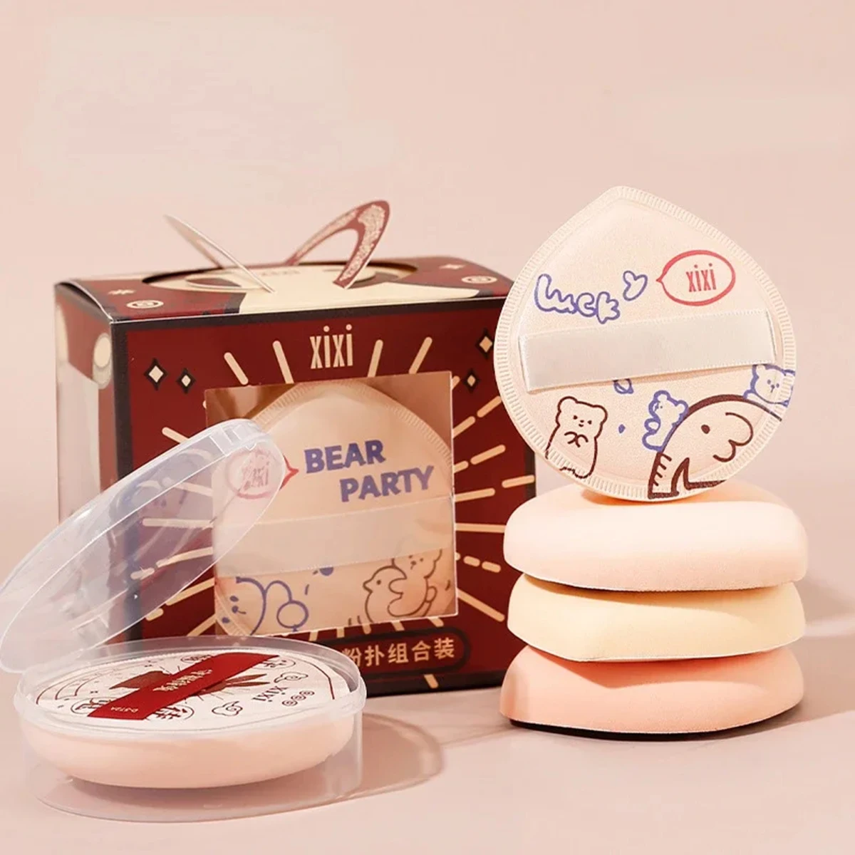 4 Pieces Of Air Cushion Makeup Puff Foundation Make-up Concealer Puff Puff Brightening Cream Air Cushion Makeup Sponge Pad