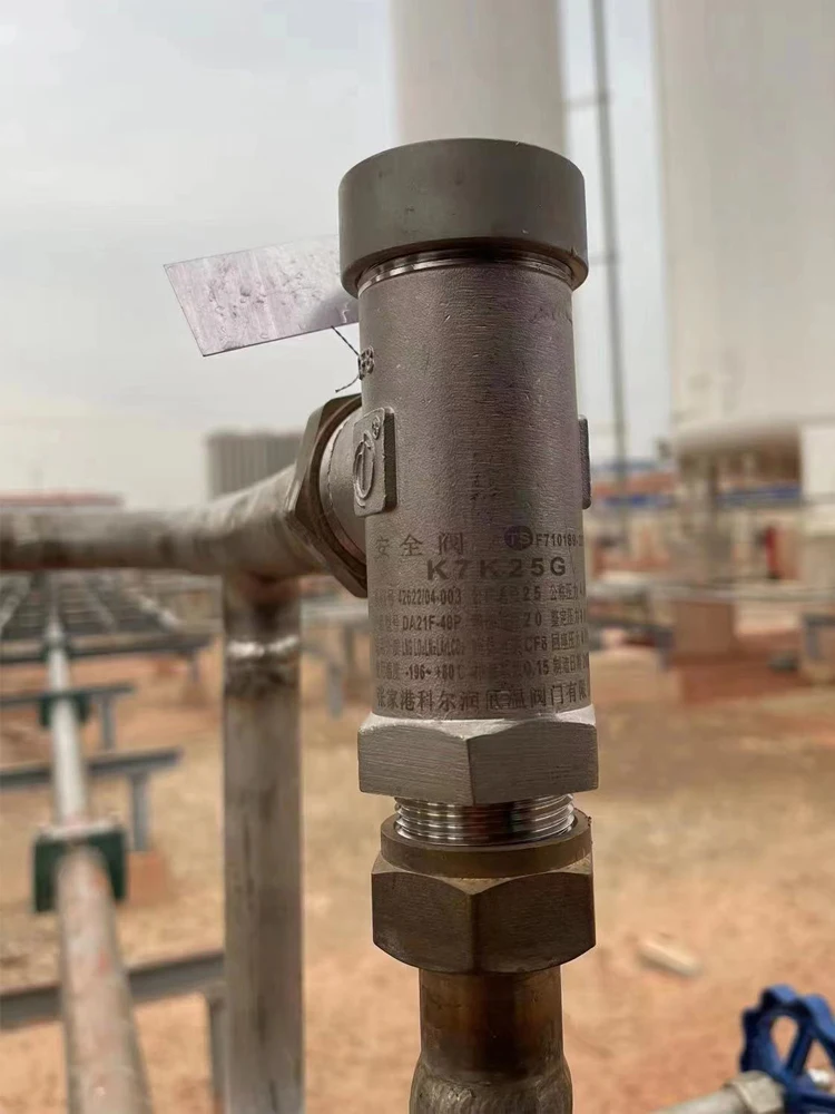 Oksigen cair DA21F-40P suhu rendah, nitrogen cair, argon, karbon dioksida, katup pengaman LNGLO2LN2LCO2LAr