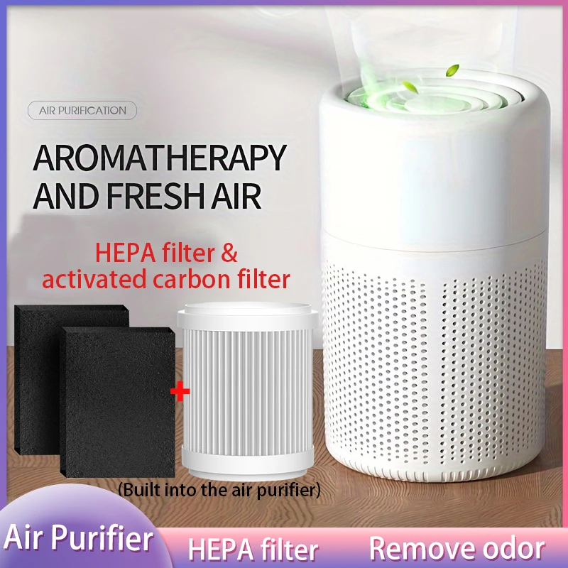 Xiaomi Small Air Purifiers House Portable Air Cleaner Odor Second-hand Smoke Removal  HEPA Filter Air Cleaners for Home Office