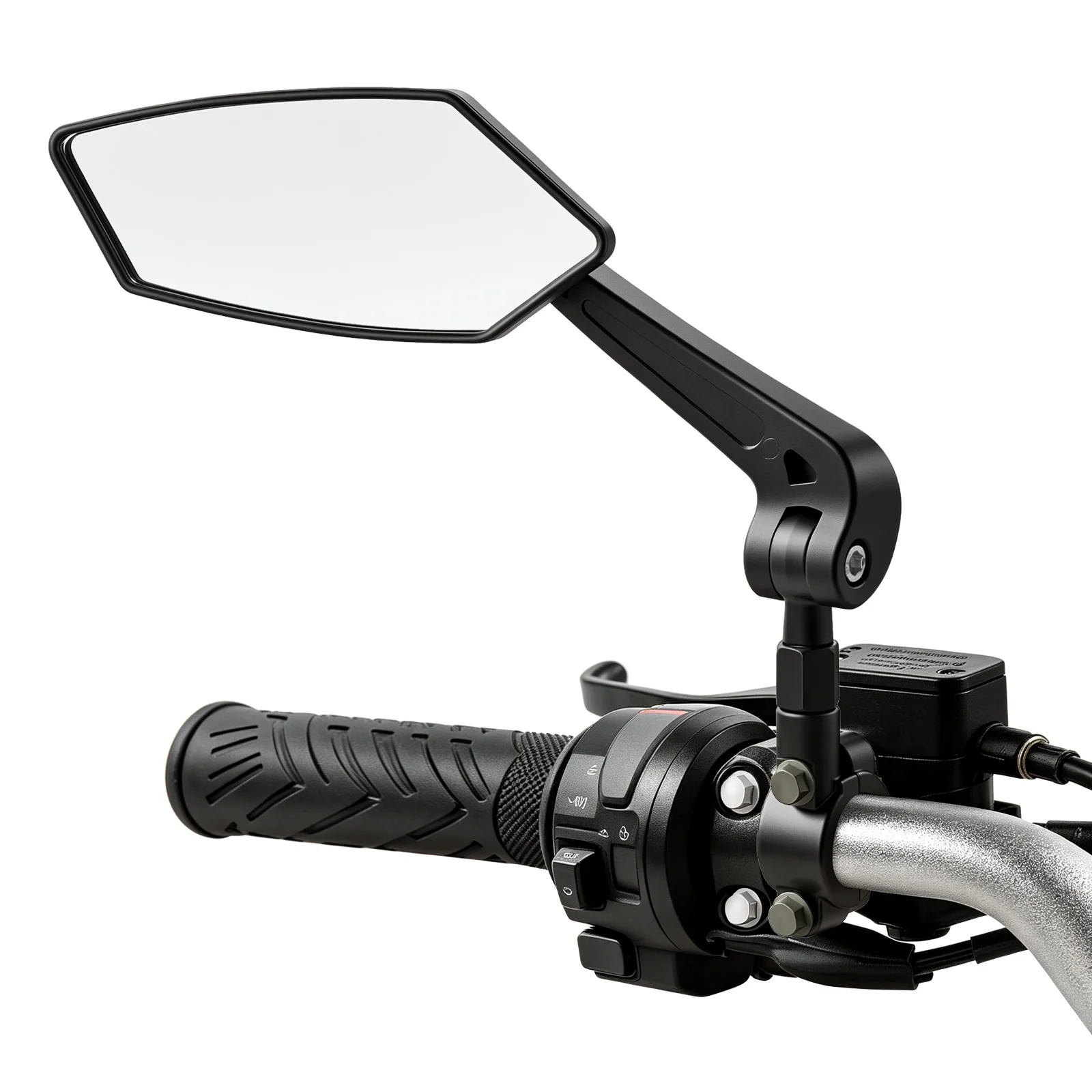 1 Pair Motorcycle Handlebar Mirror Adjustable Rotatable Clear Left Right Back Sight Rearview Mirror Universal Motor Accessories