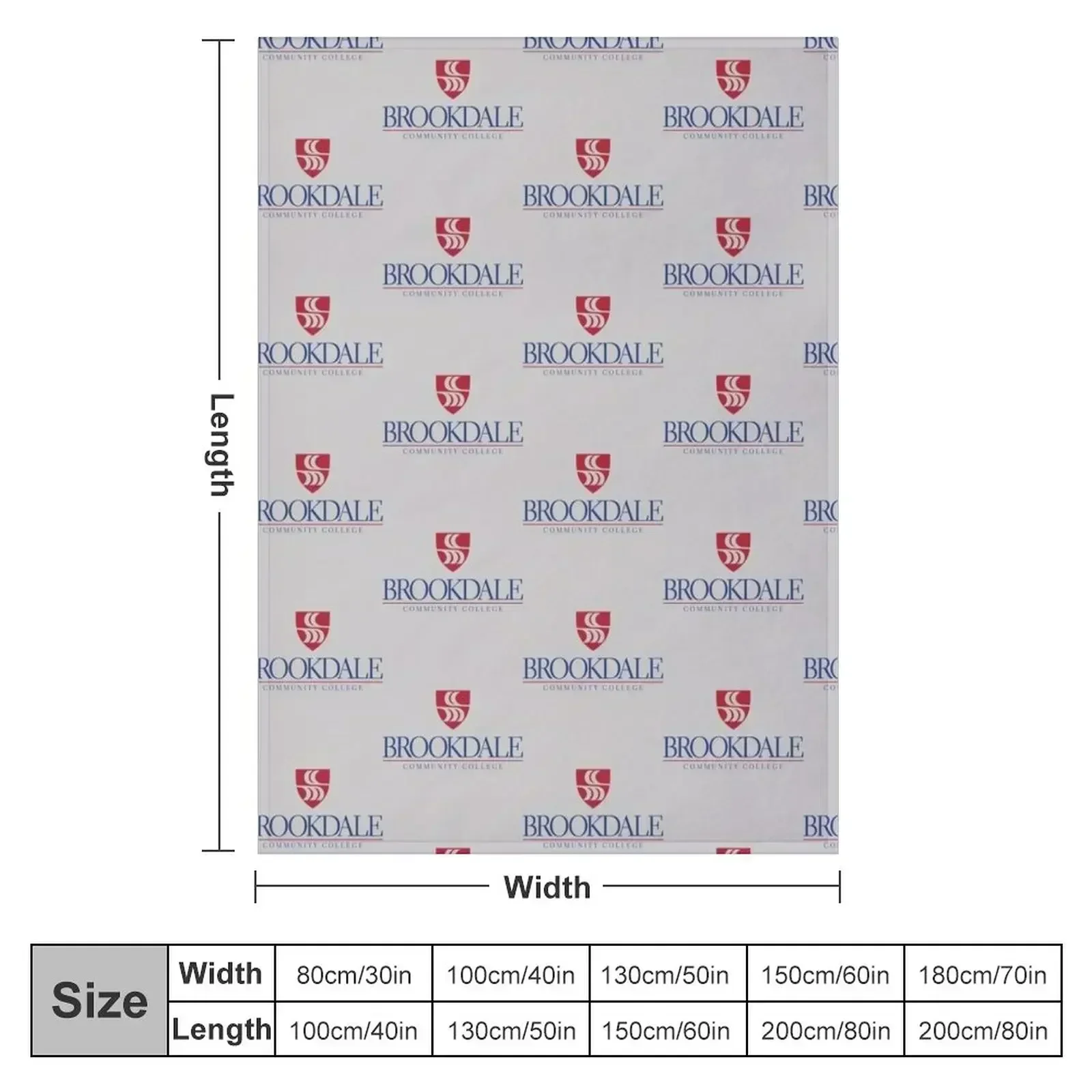 Community College, Brookdale Throw Blanket Decorative Sofas blankets ands Decorative Throw Tourist Blankets