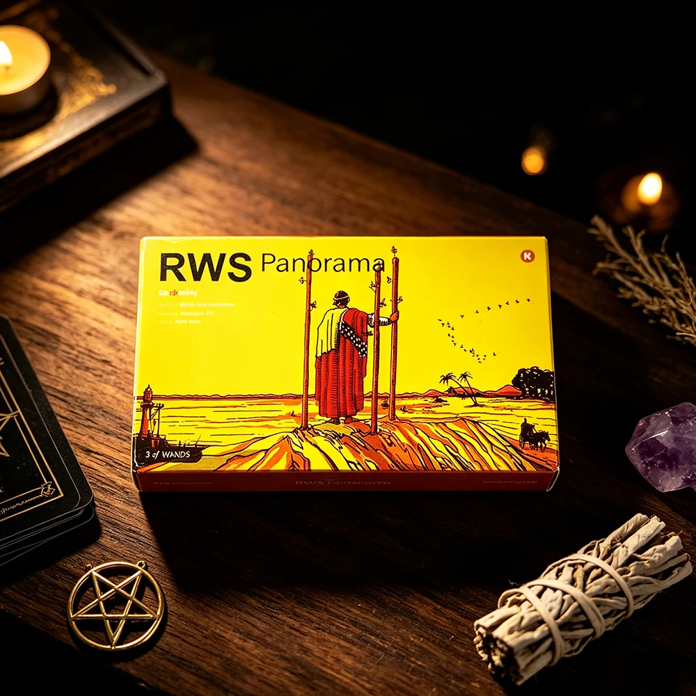 RWS Panorama Tarot Cards 78 Cards Panoramic Wide View Design Divination Board Game Spiritual Guidance Fortune Telling Tarot Deck
