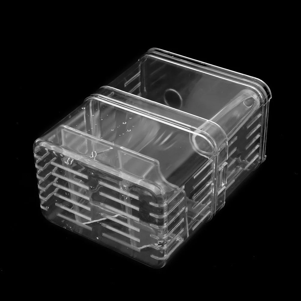 

Transparent Acrylic Fish Breeding Box 13X10X7Cm Floating Double Layer Aquarium Spawning Hatchery For Guppy Fry Protection Fish