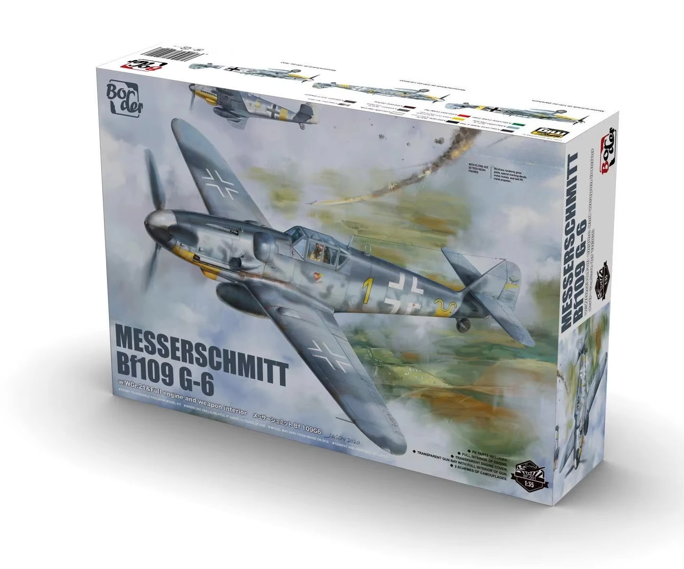 

BORDER BF-001 1:35 Scale MESSERSCHMITT BF109G-6 Model Kit