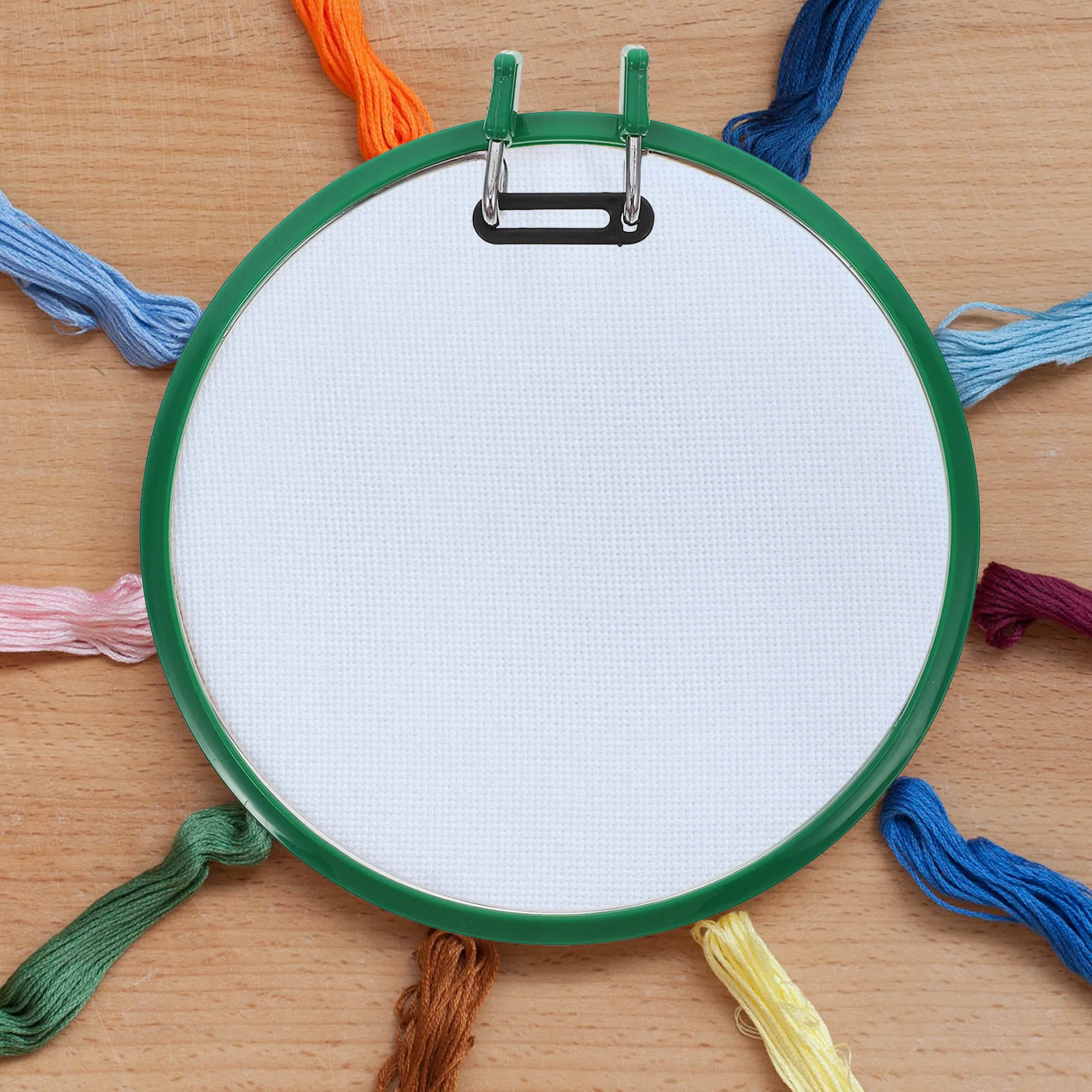 

Embroidery Hoop Plastic Round Adjustable Ring For Cross Stitch Sewing Craft Diy Wall Hanging Christmas Decorations