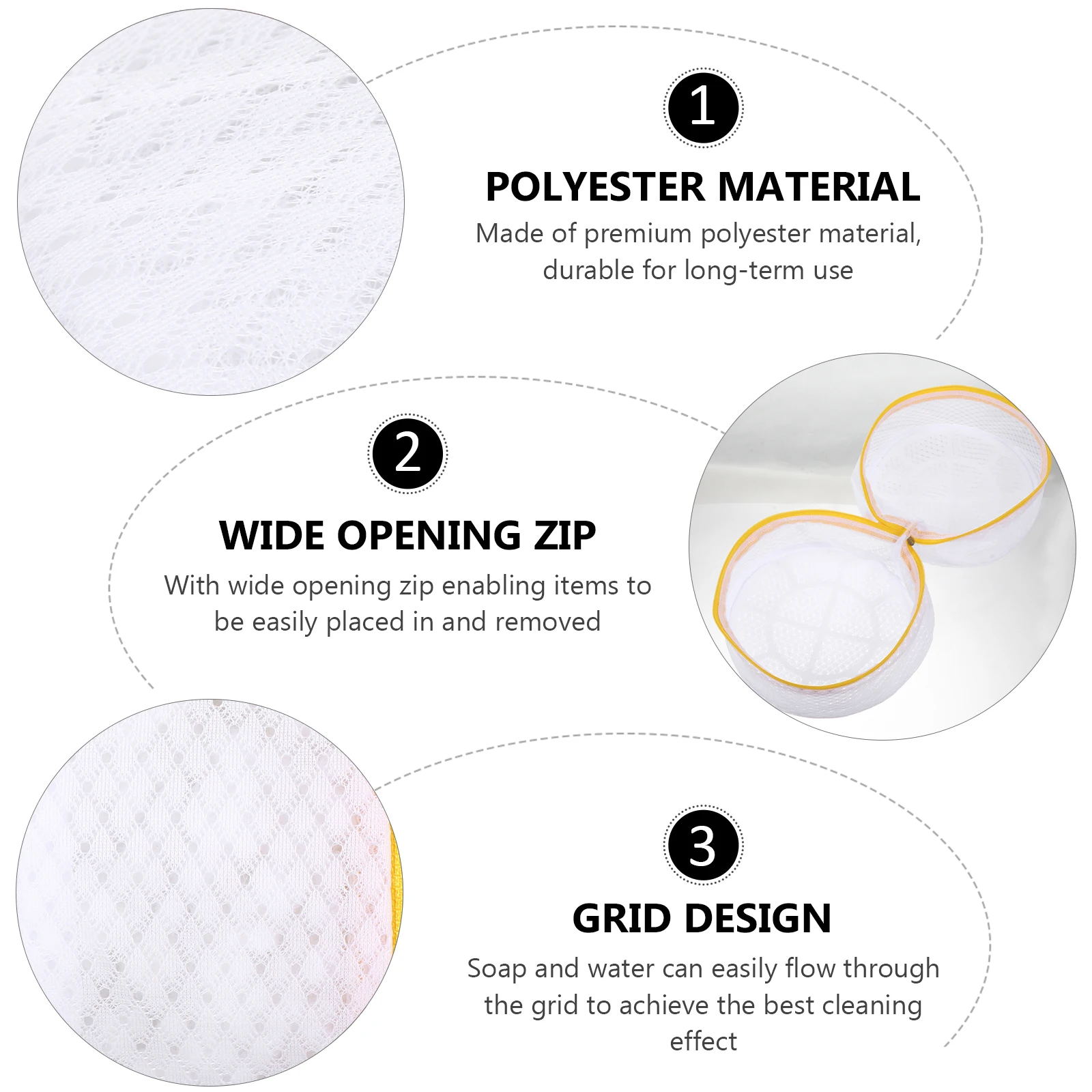 

Bra Laundry Bras Underwear Clothes Washing Bags Zipper Closure Machine Pouch Garment Lingerie