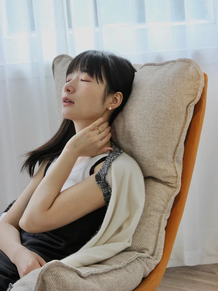 

Chair Modern minimalist lazy sofa chair Fabric In ternet ce lebrity readi ng stool Dining cha r Removable ins