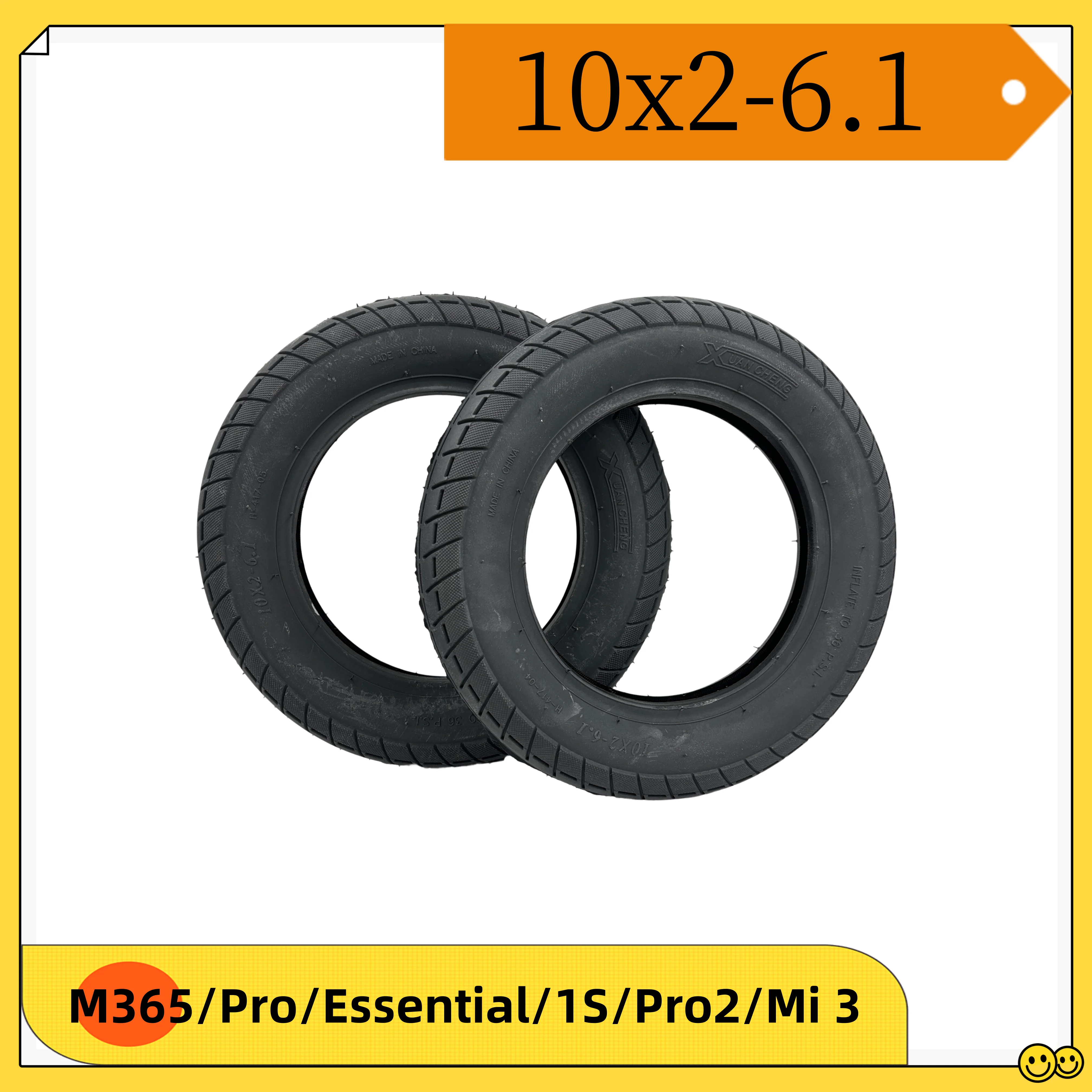 Outer Innter Tyre 10X2-6.1 ,10 Inflatable Wheel Tire for Xiaomi Mijia M365 Electric Scooter Parts  10X2,6.1 outer tire