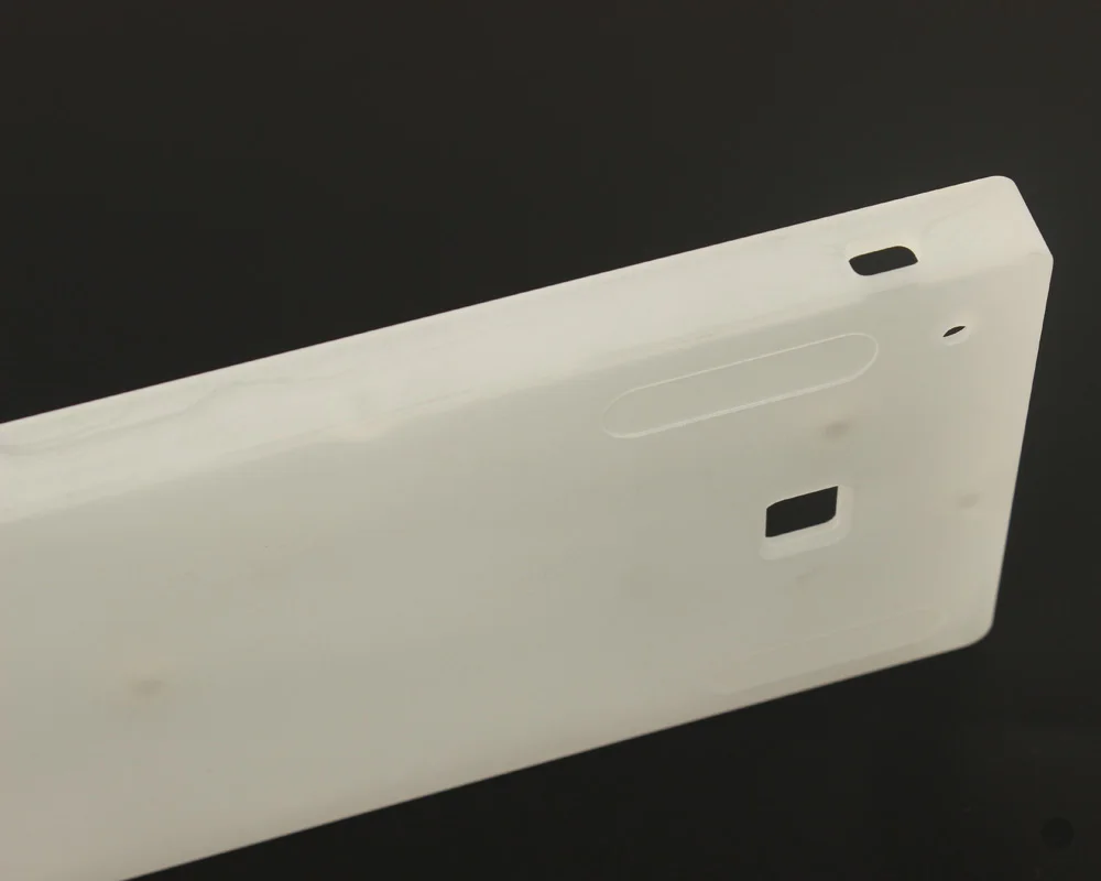 GH60 size mechanical keyboard case milky Acrylic lighting half transparent underglow effect 61 63 64 keys RGB PCB fitting