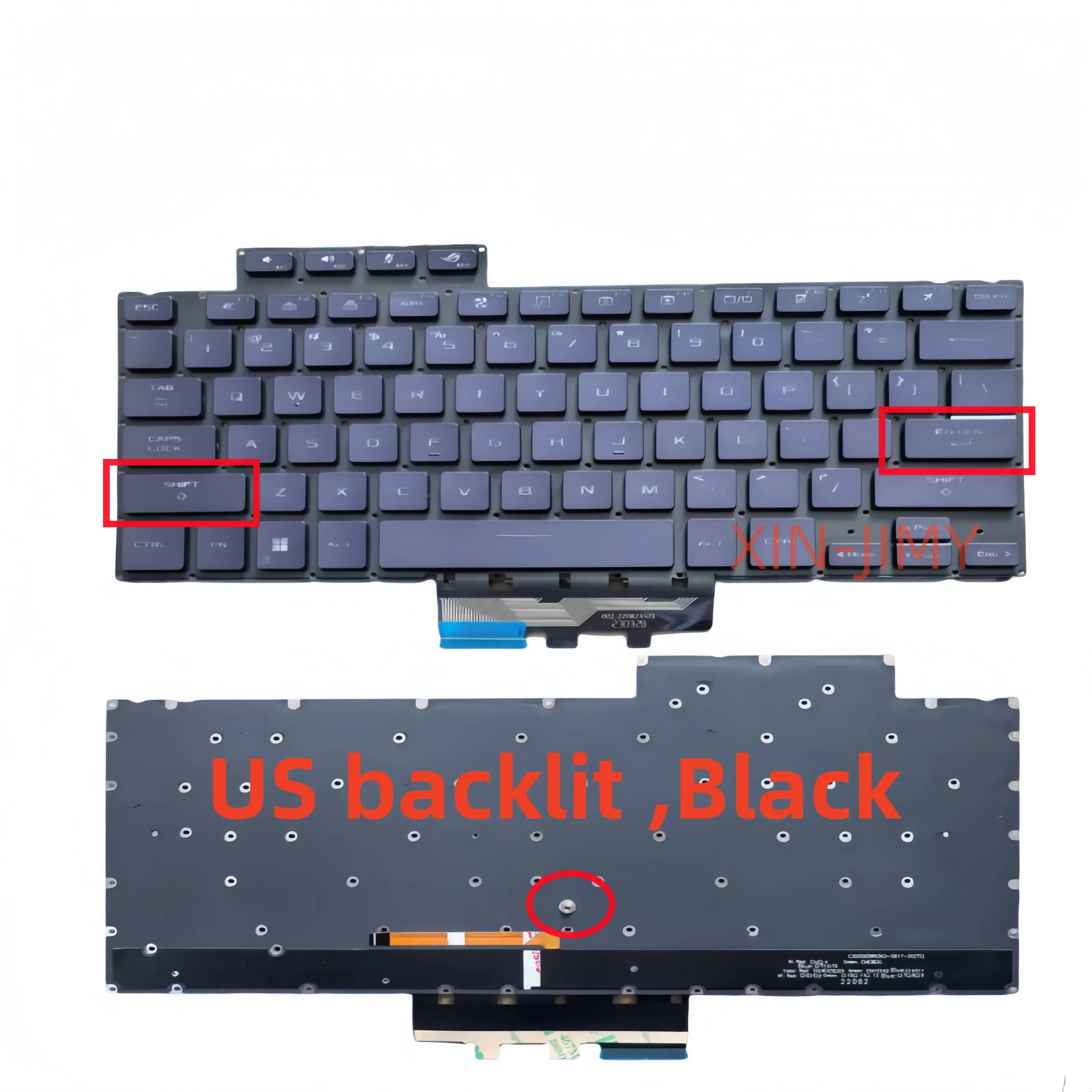 US/Russian/Japanese Laptop Keyboard For ASUS ROG Zephyrus G14 (2023) GA402XV-NC012/GA402NU-0002  SIngle Ba  Replacement Notebook