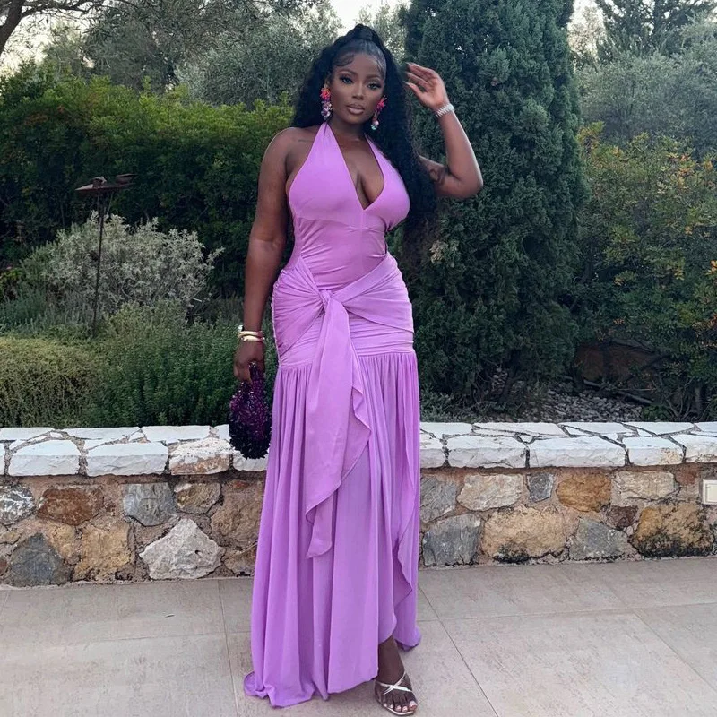 African Dresses For Women 2025 New African Clothes Dashiki Spaghetti Strap Ankara Bazin Traditional Robe Africa Long Dress