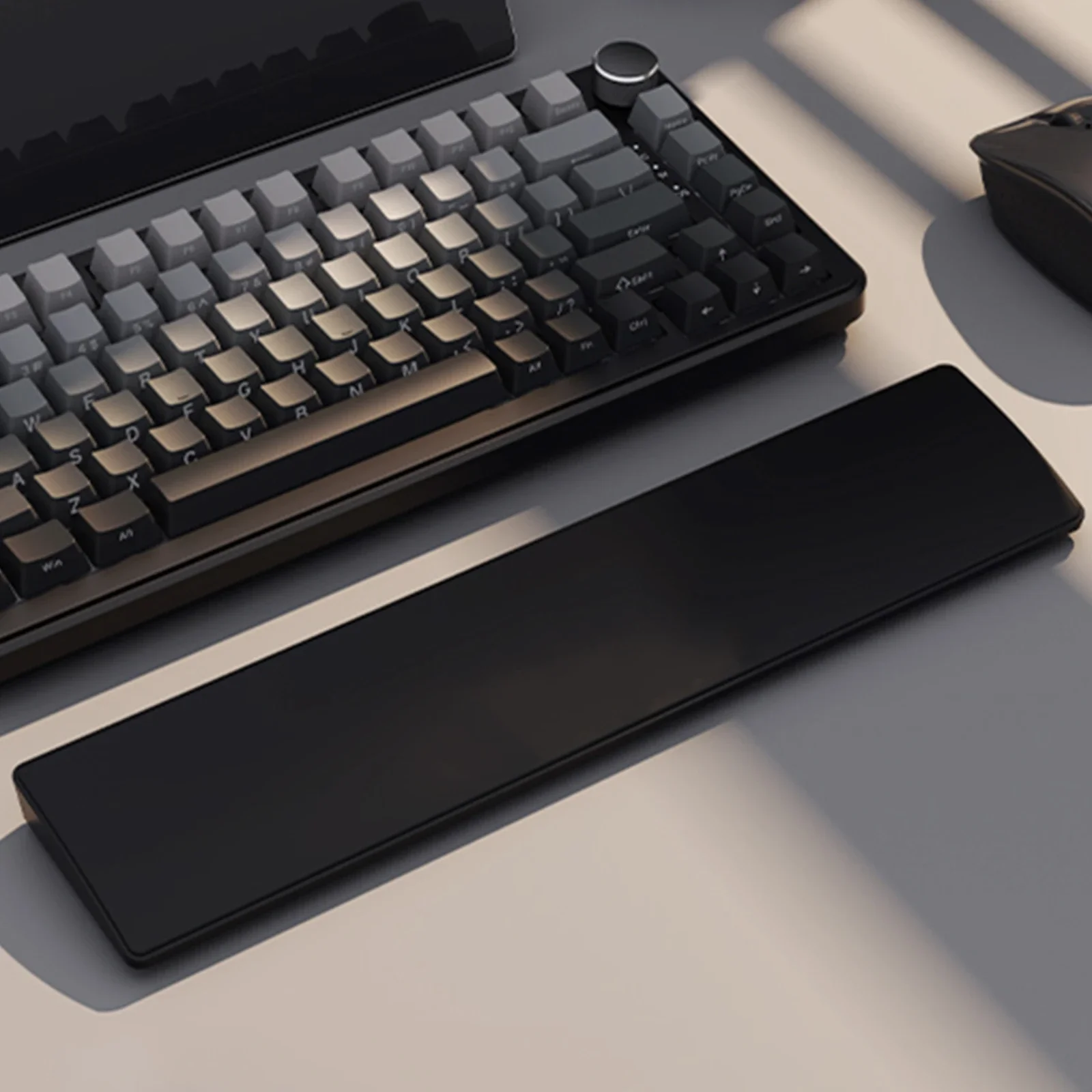 Gaming Keyboard Wrist Rest Pad Soft Memory Foam Hand Support Anti-Slip Ergonomic Hand Support Pad for 81 Keys Keyboard Support