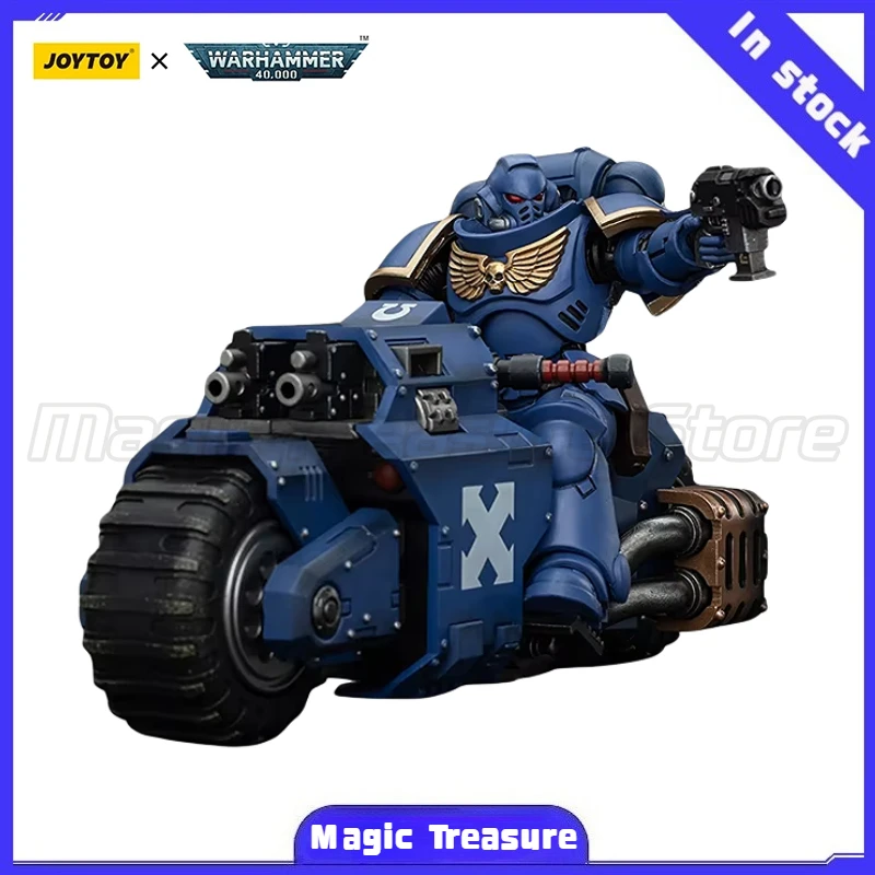

【MT】Original JOYTOY Warhammer 40K Space Marines Ultramarines Outriders Brother Catonus 1/18 Action Figure Model Toy