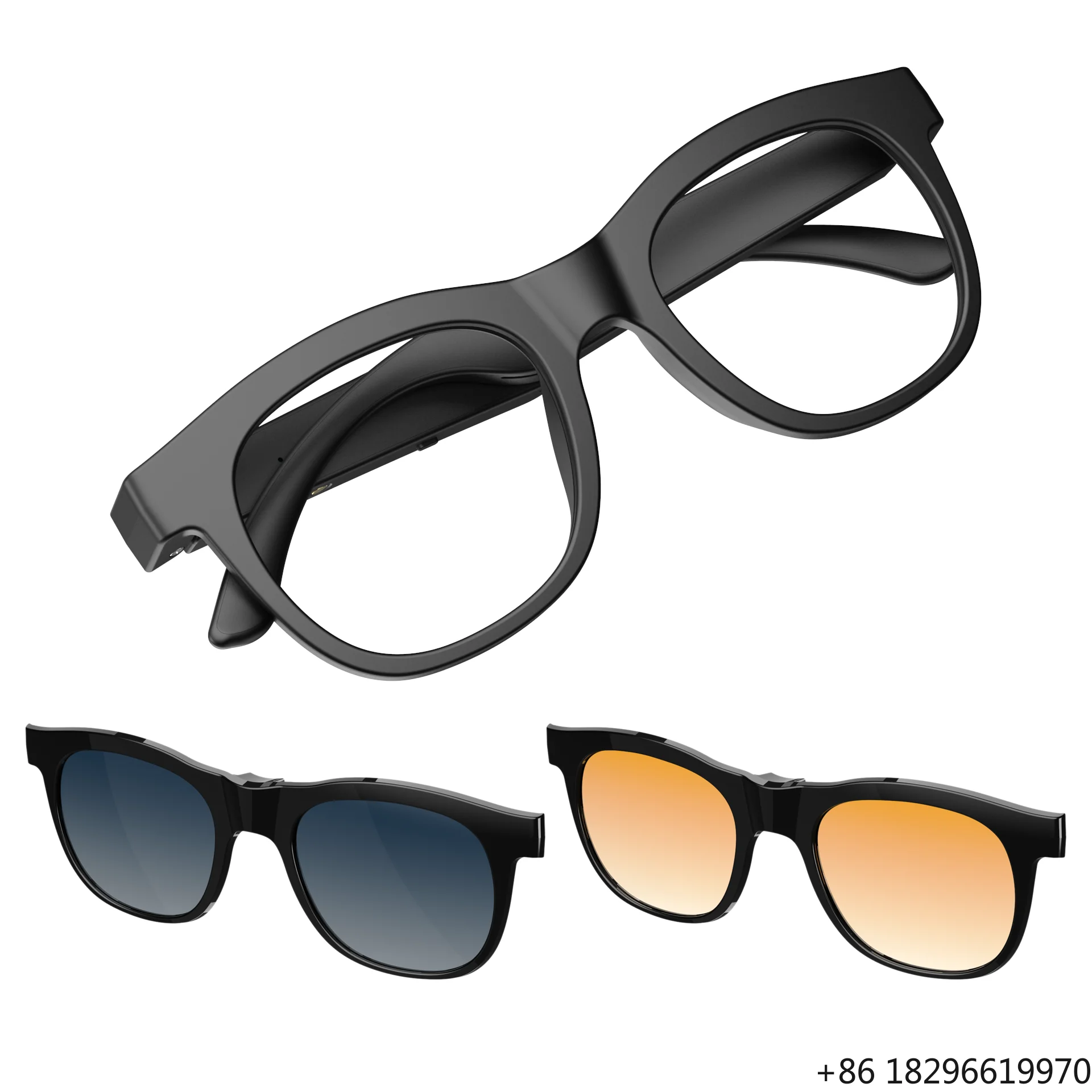 Outdoor AI Smart Glasses 300W Pixel Built In WiFi 2K Video Recording Voice Assistant Translation IP68 Eyewear