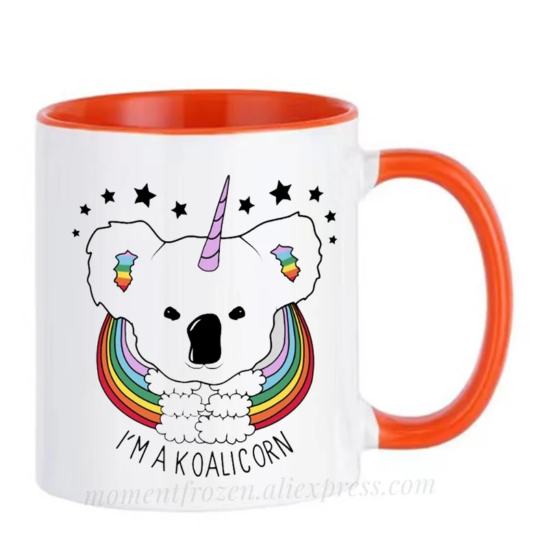 Koala Bear Cups, Unicorn Mugs, Cocoa Coffee, Tea Mugs, Friend Gifts, Home Decal Milk Tableware, Coffeeware, Beer Drinkware