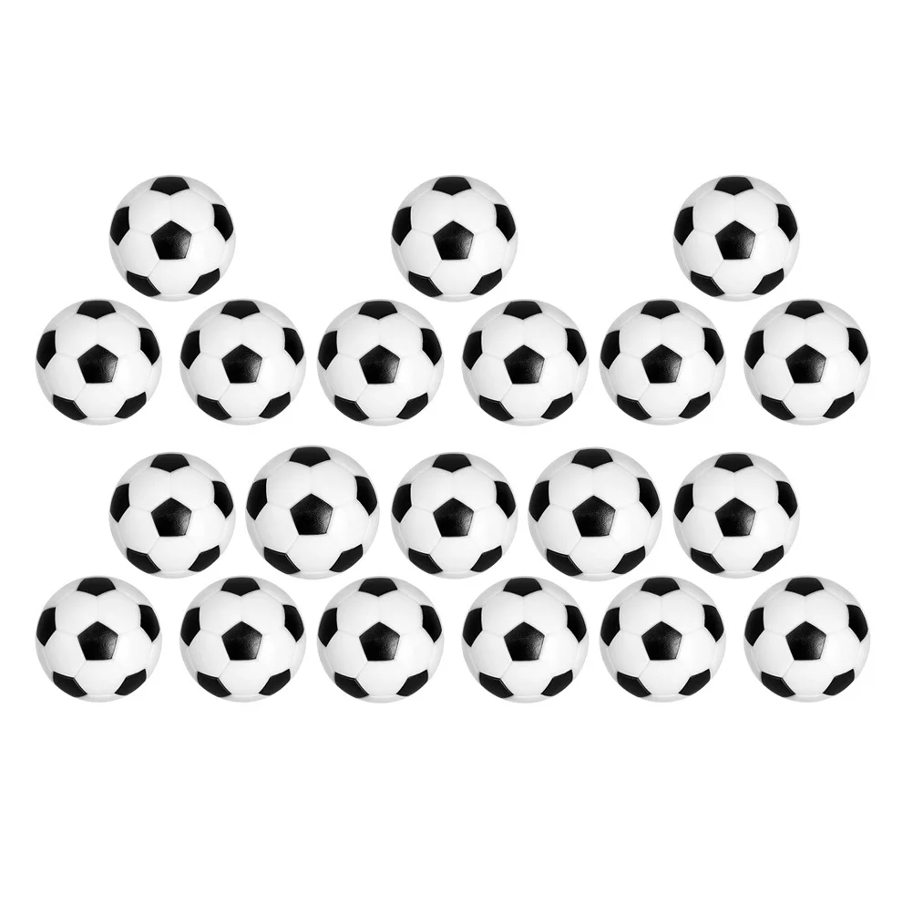20Pcs Football Machine Parts Foosball Balls Resin Durable for Table Soccer Game Accessories Table Football Balls Replacement