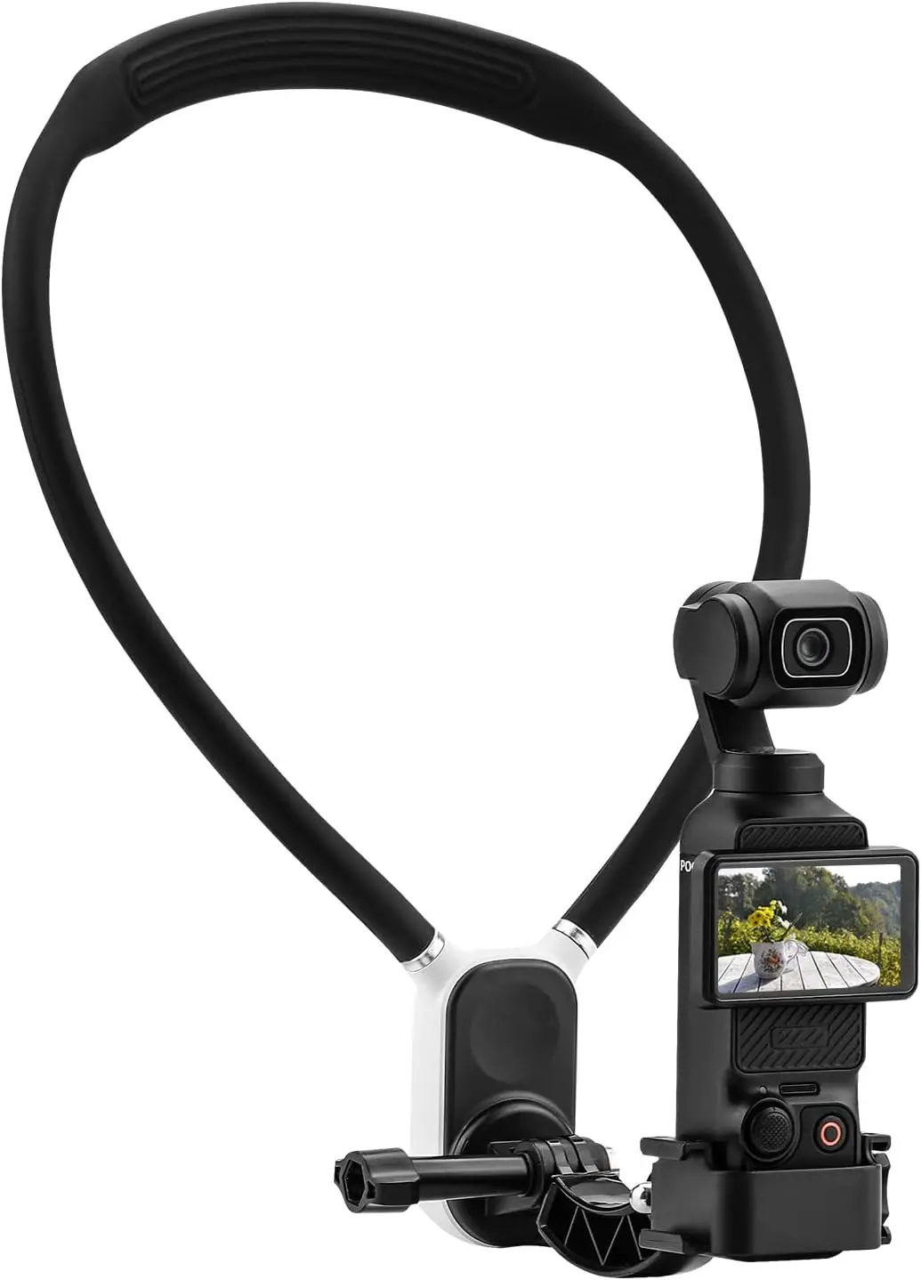 Pocket 2/3 Magnetic Neck Mount for DJI Creator Combo,Chest Mount Stand Hand Free Neck Holder for GoProHero 9-13 insta360 x1-4