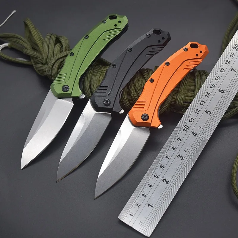 

New 1776OLSW Fold Pocket Outdoor Camping Knife 9CR13mov Blade Aluminum Handle Tactical Hunting Survival Knives Utility EDC Tool