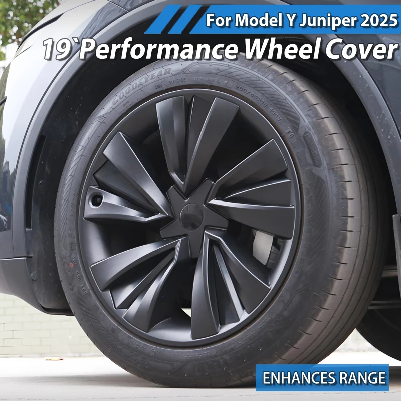 

4PCS 19 Inch Wheel Cover for Tesla Model Y Juniper 2025 Car Replacement Wheel Cover Automobile Hub Cap Full Rim Car Accessories