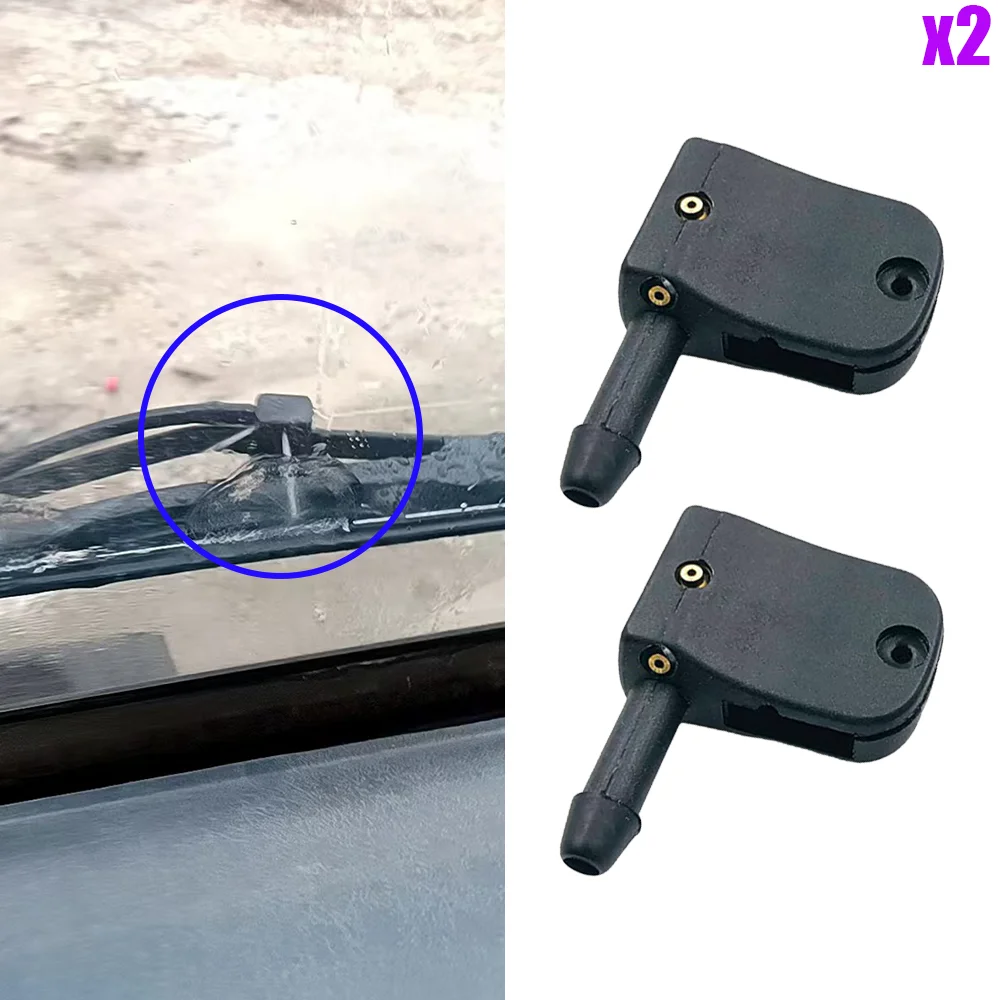 2 peças para mercedes-benz vito w638 sprinter para vw lt craftter carro universal limpador de para-brisa dianteiro braço lavadora bico jato de spray