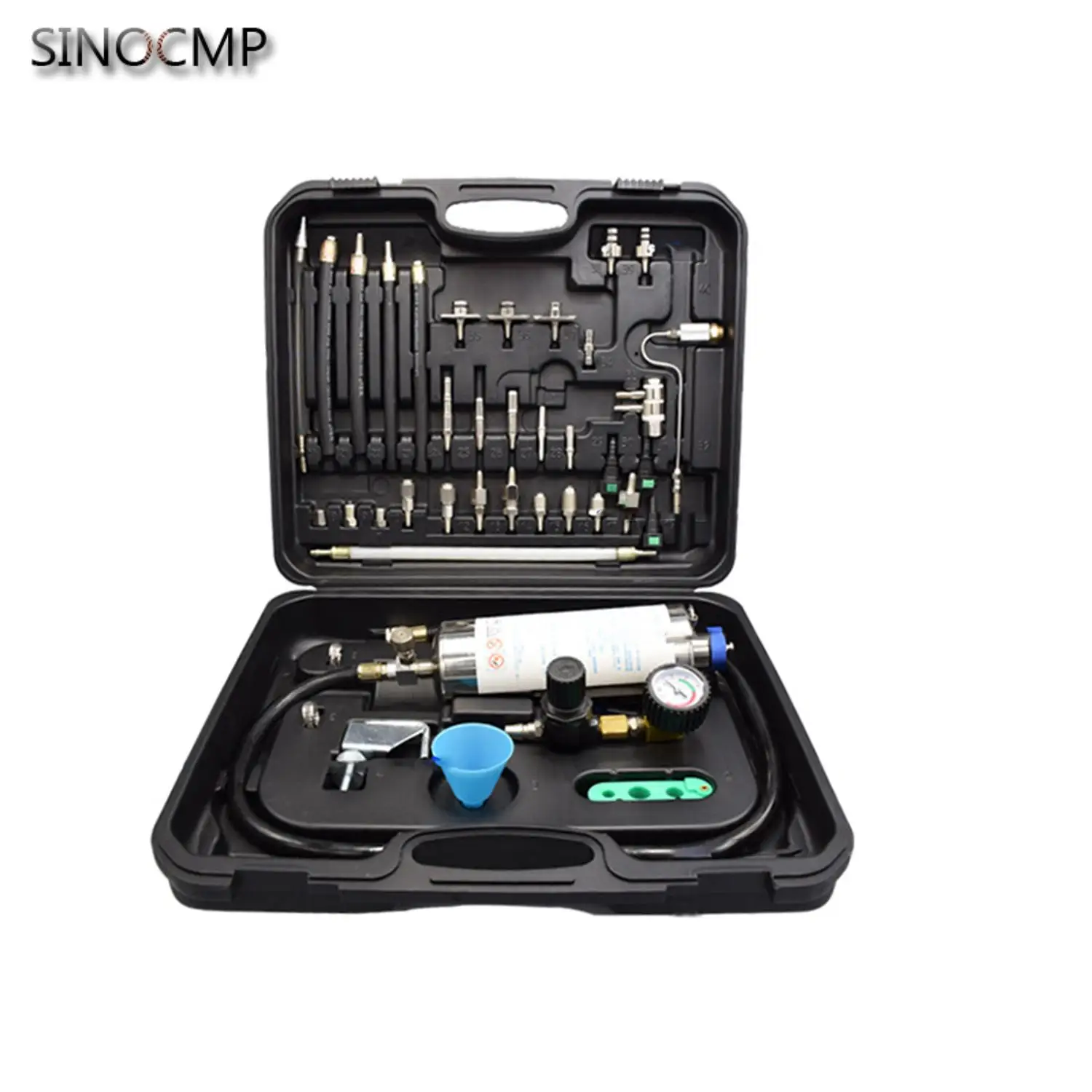 160Psi Gasoline Fuel System Cleaning Repair Tools Set Injector for BMW VW GMC Chrysler Ford Mazda Toyota Honda Passat Kia