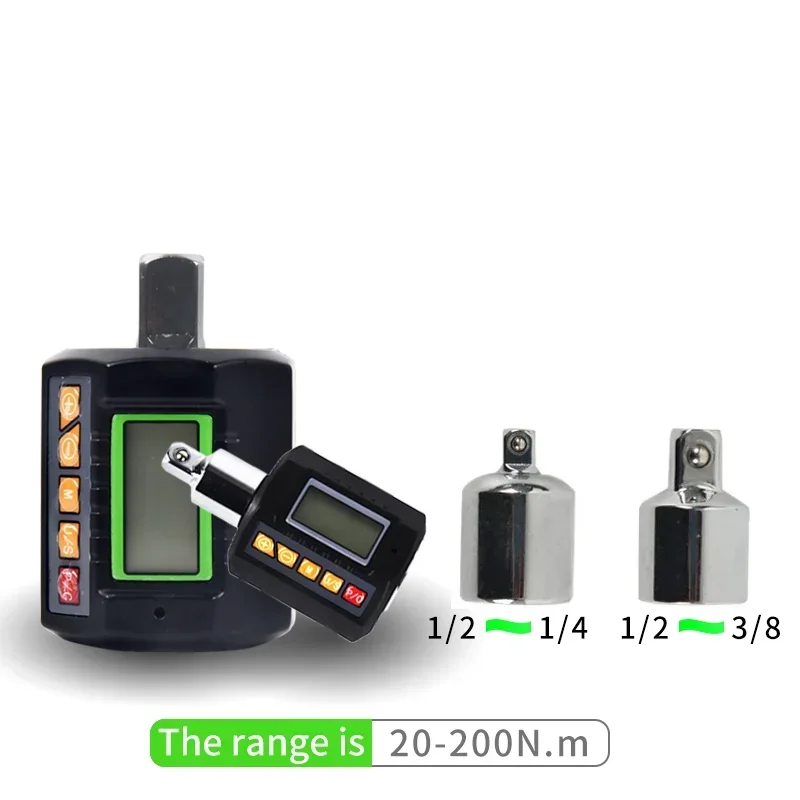 

3-200N.m Torque Wrench Tester With Adapter for Bike Car Repair Bicycle Digital Meter Display Head