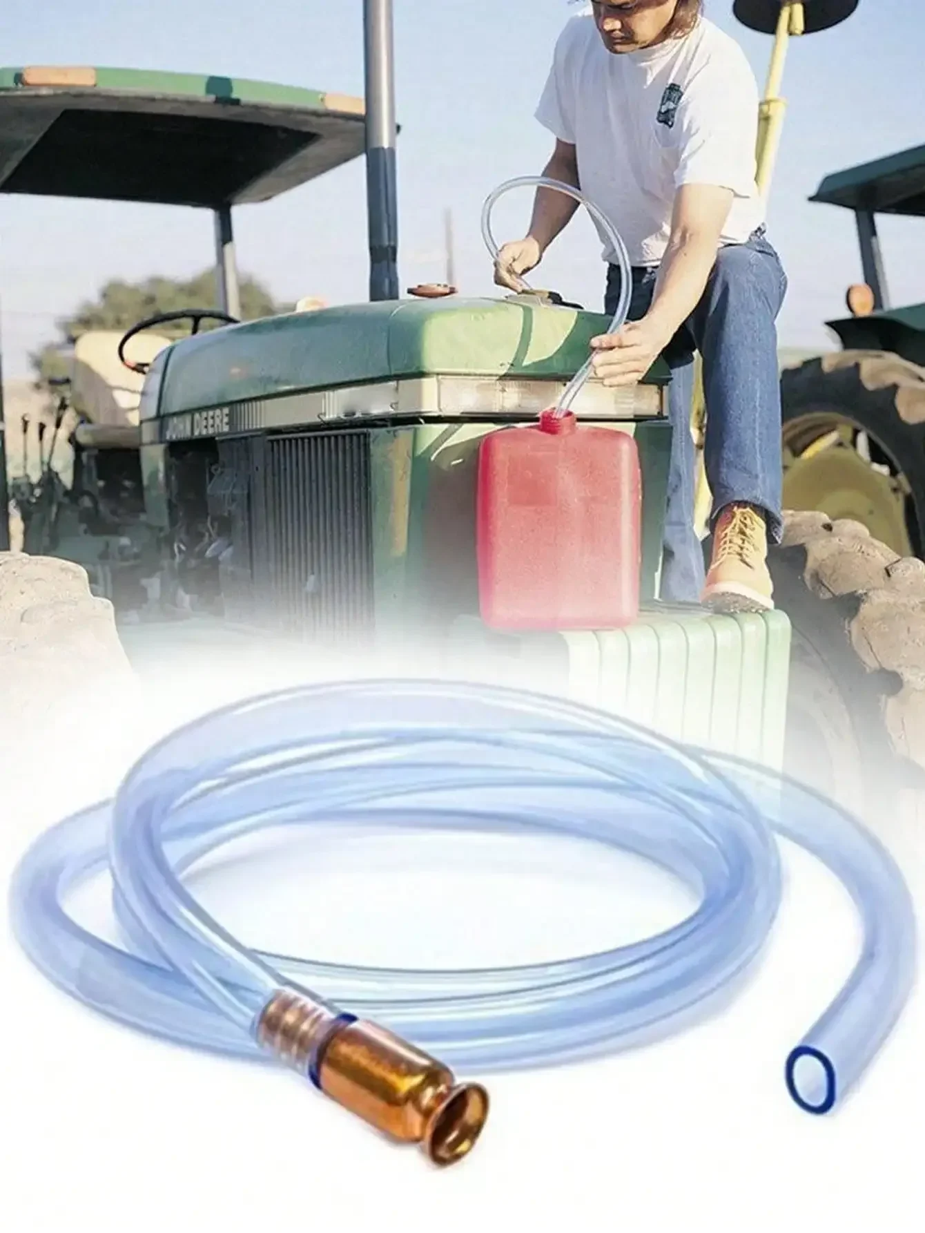 Shake A Pumping Pipe Copper Siphon Pumping Refueling Pipe Manual Pump Oil Pipe Plus Urea PVC Pipe Diesel Self Priming Tools