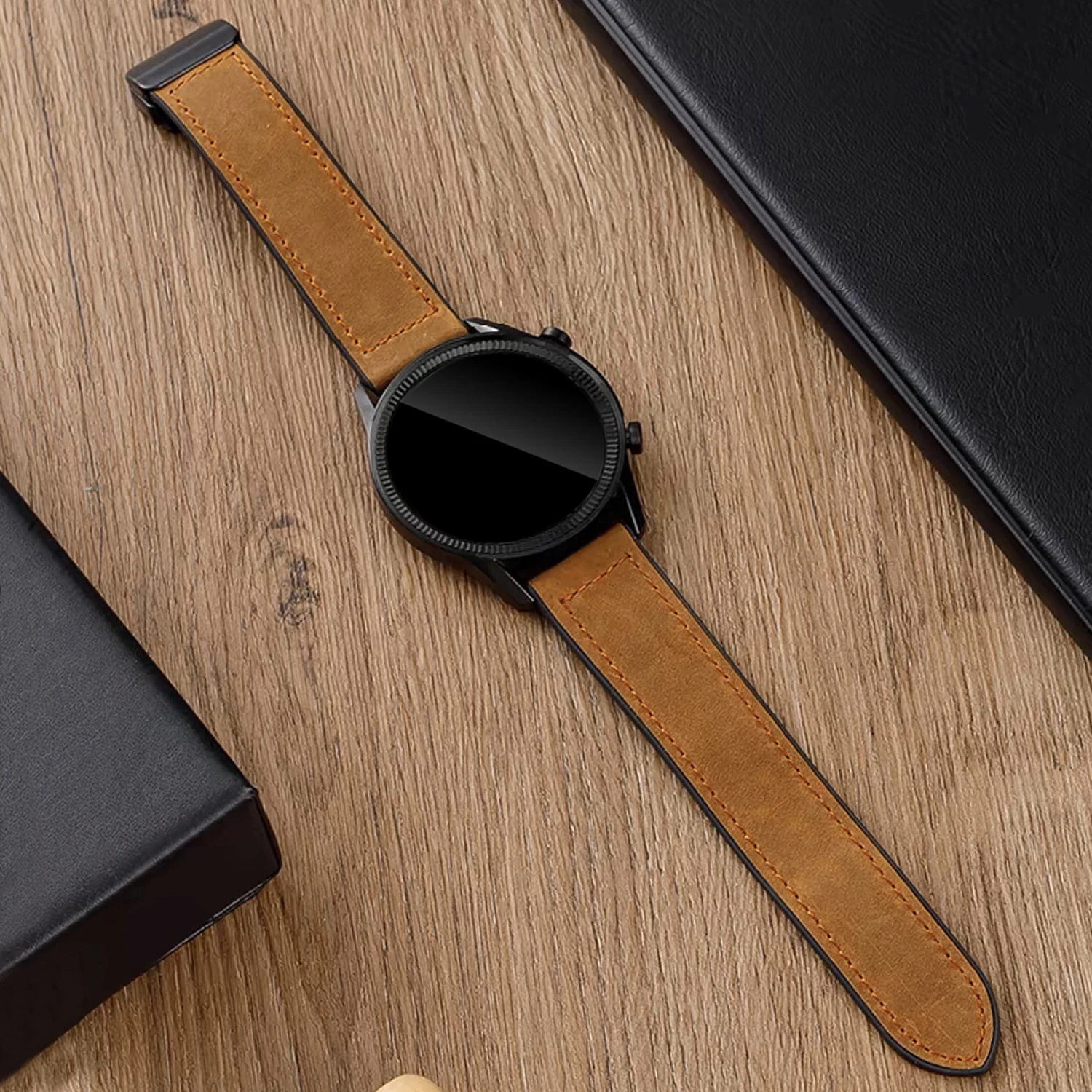20mm 22mm Silicone Leather Strap For Samsung Galaxy Watch 5 Pro 45mm Classic 42mm 46mm Bracelet For Huawei GT5 GT4 GT3 Pro band